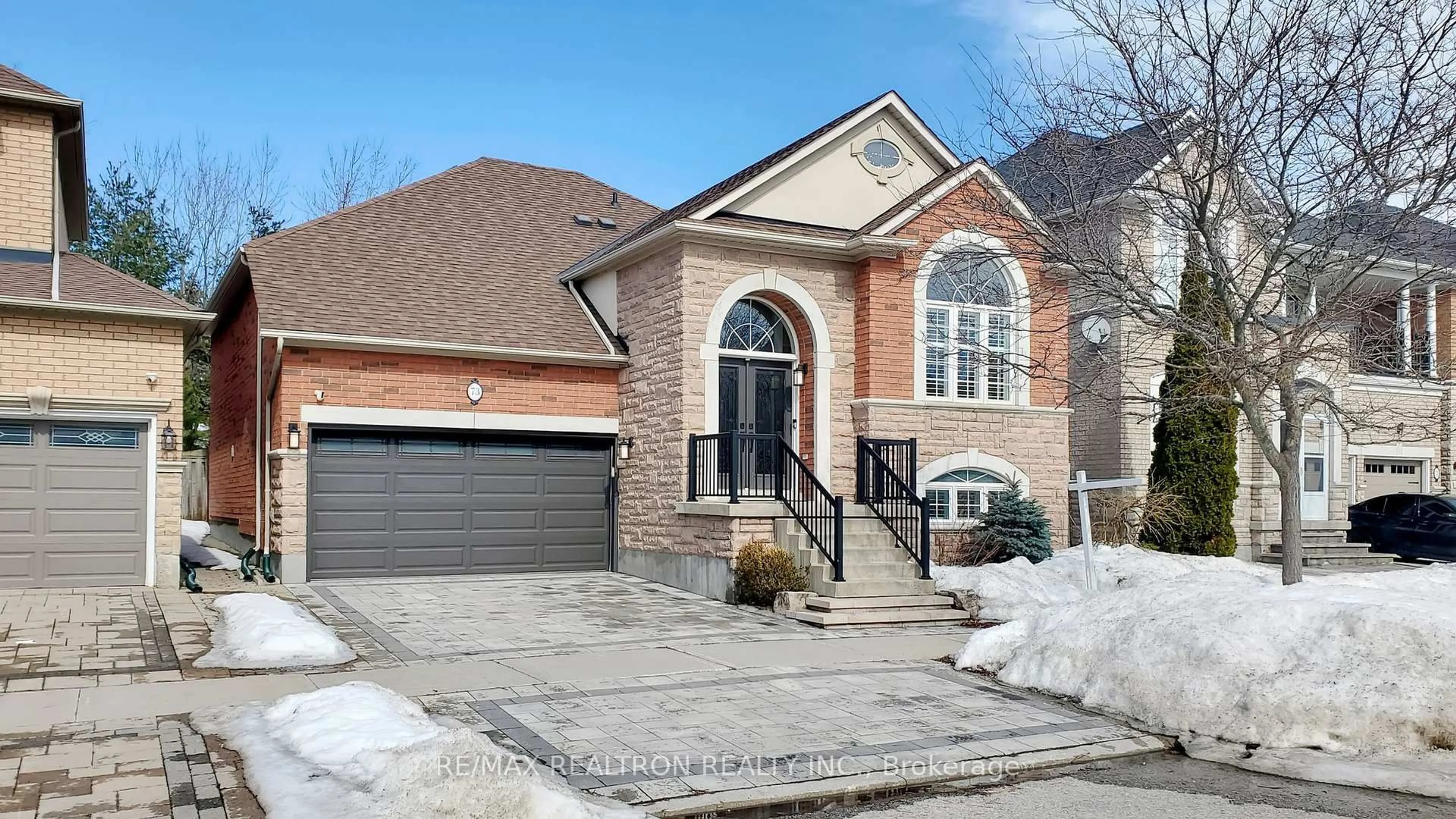 Home with brick exterior material, street for 73 Brass Dr, Richmond Hill Ontario L4E 4T4