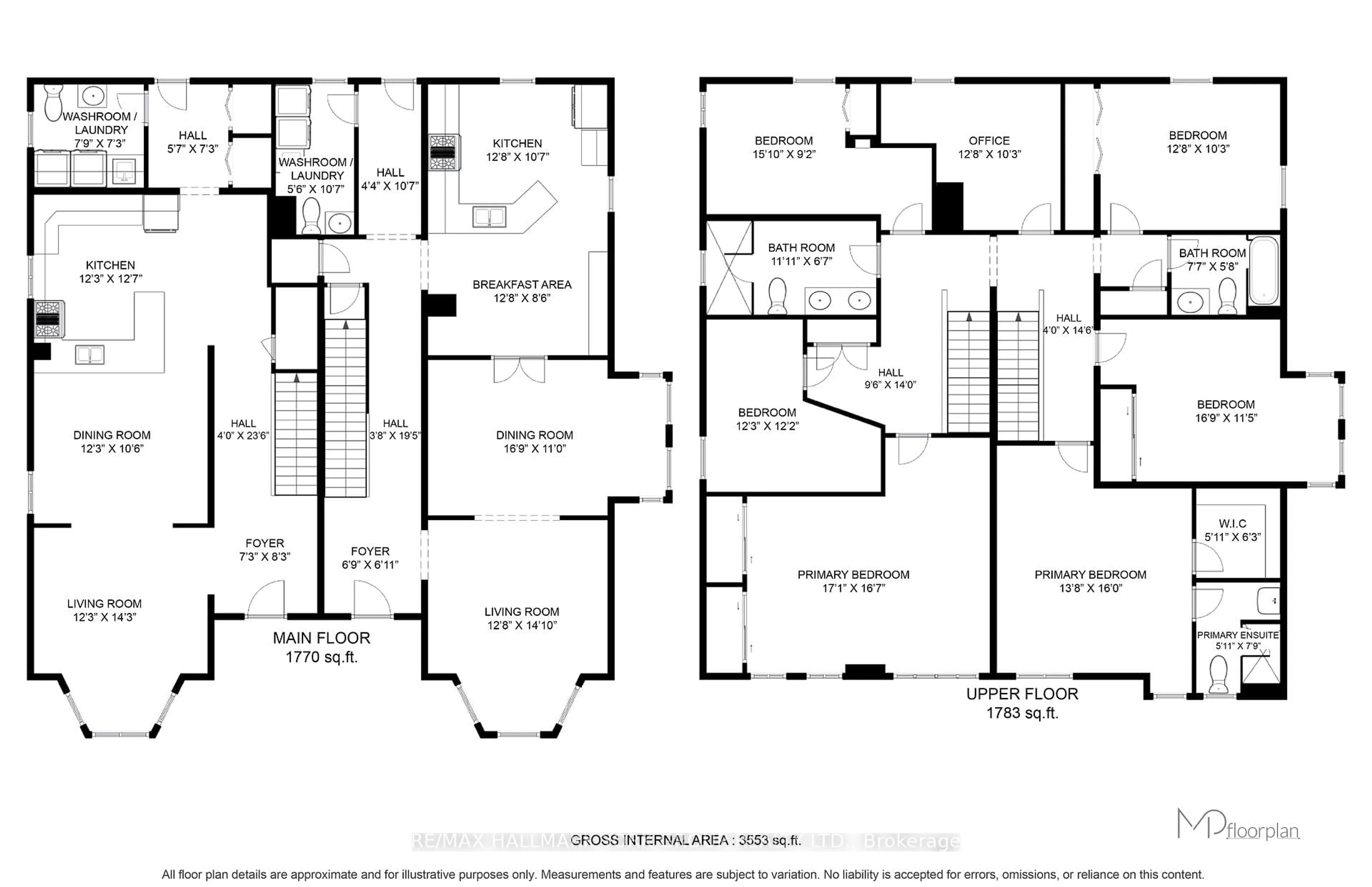 Floor plan for 390 Main St, King Ontario L0G 1T0