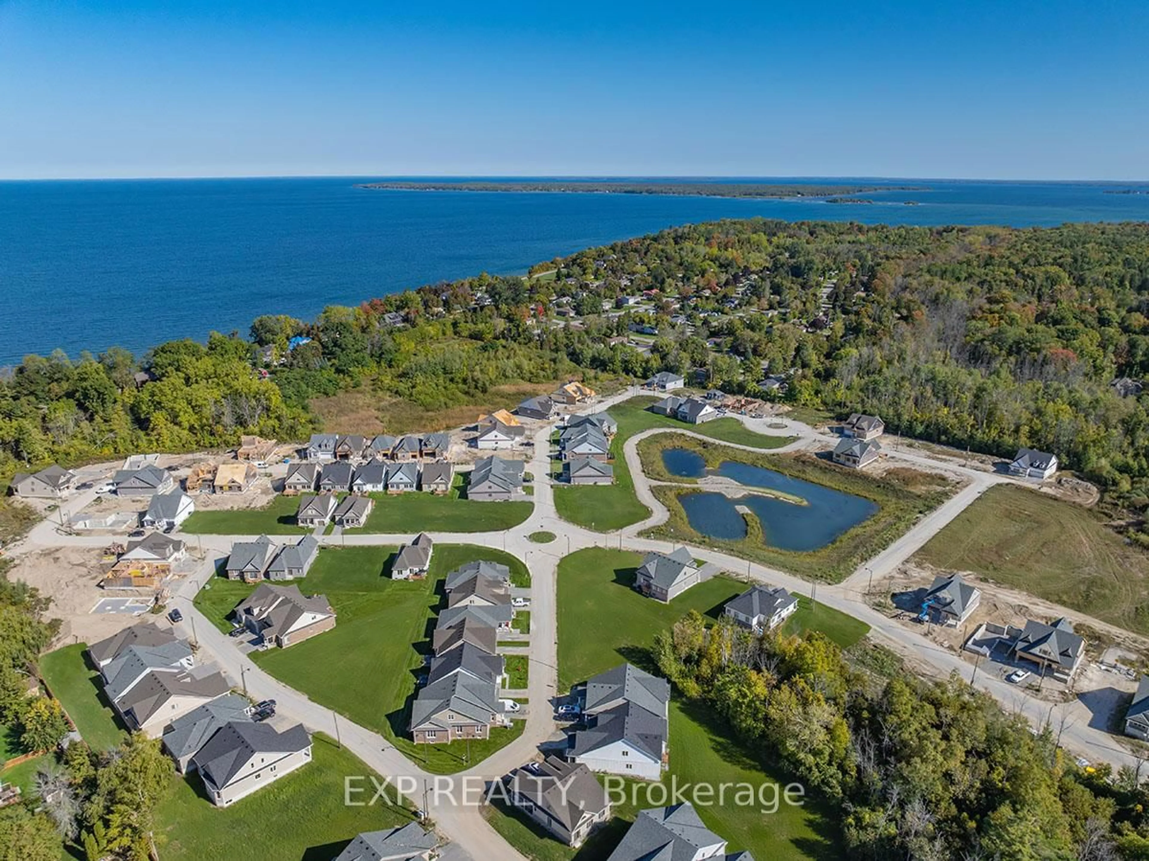 A pic from outside/outdoor area/front of a property/back of a property/a pic from drone, water/lake/river/ocean view for 4 Palmira Dr, Georgina Ontario L0E 1R0