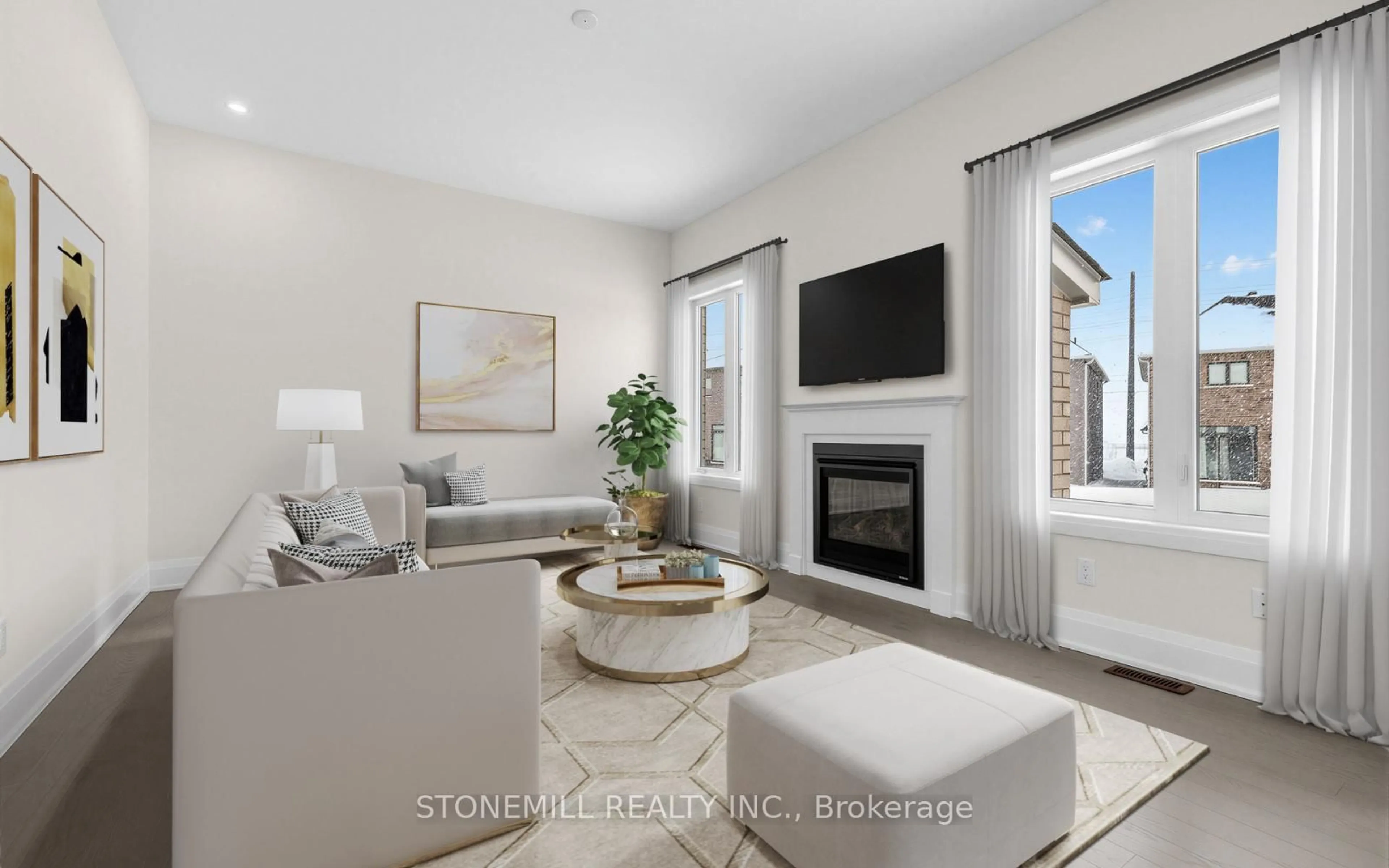 Living room with furniture, unknown for 11 Edgar Ave, Essa Ontario L3W 0A9