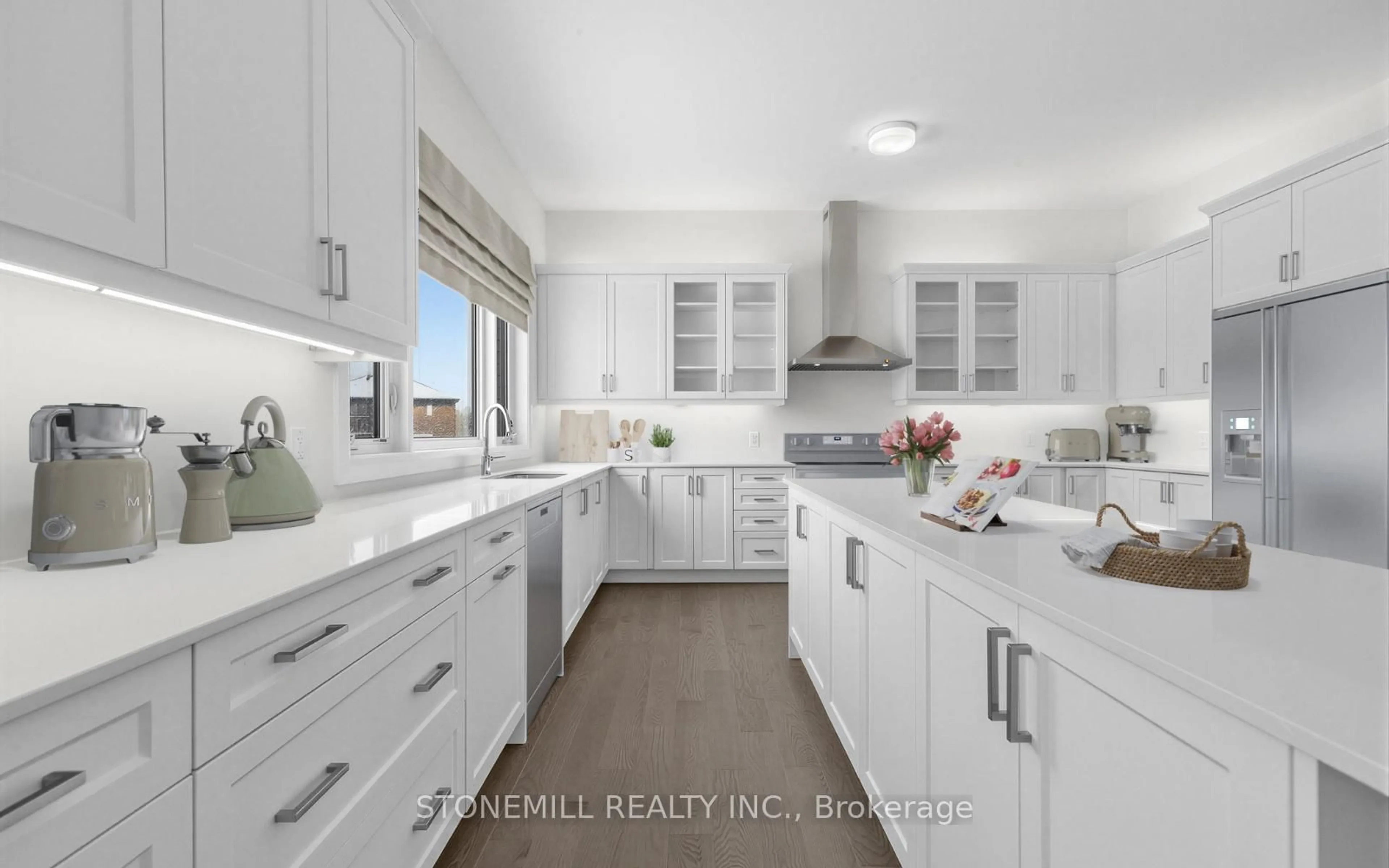 Contemporary kitchen, ceramic/tile floor for 11 Edgar Ave, Essa Ontario L3W 0A9