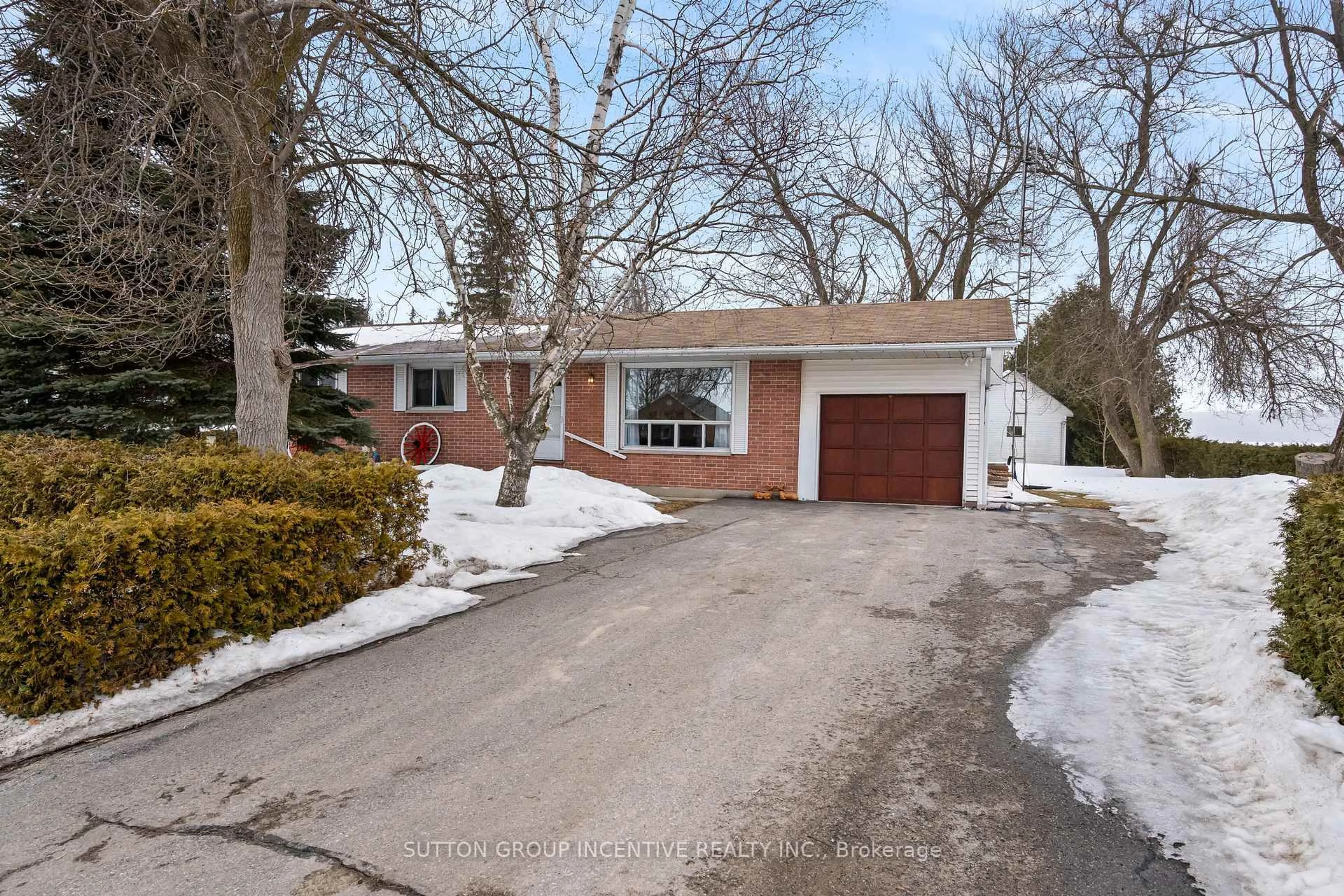 Home with brick exterior material, street for 7327 9th Line, Essa Ontario L0L 2N0