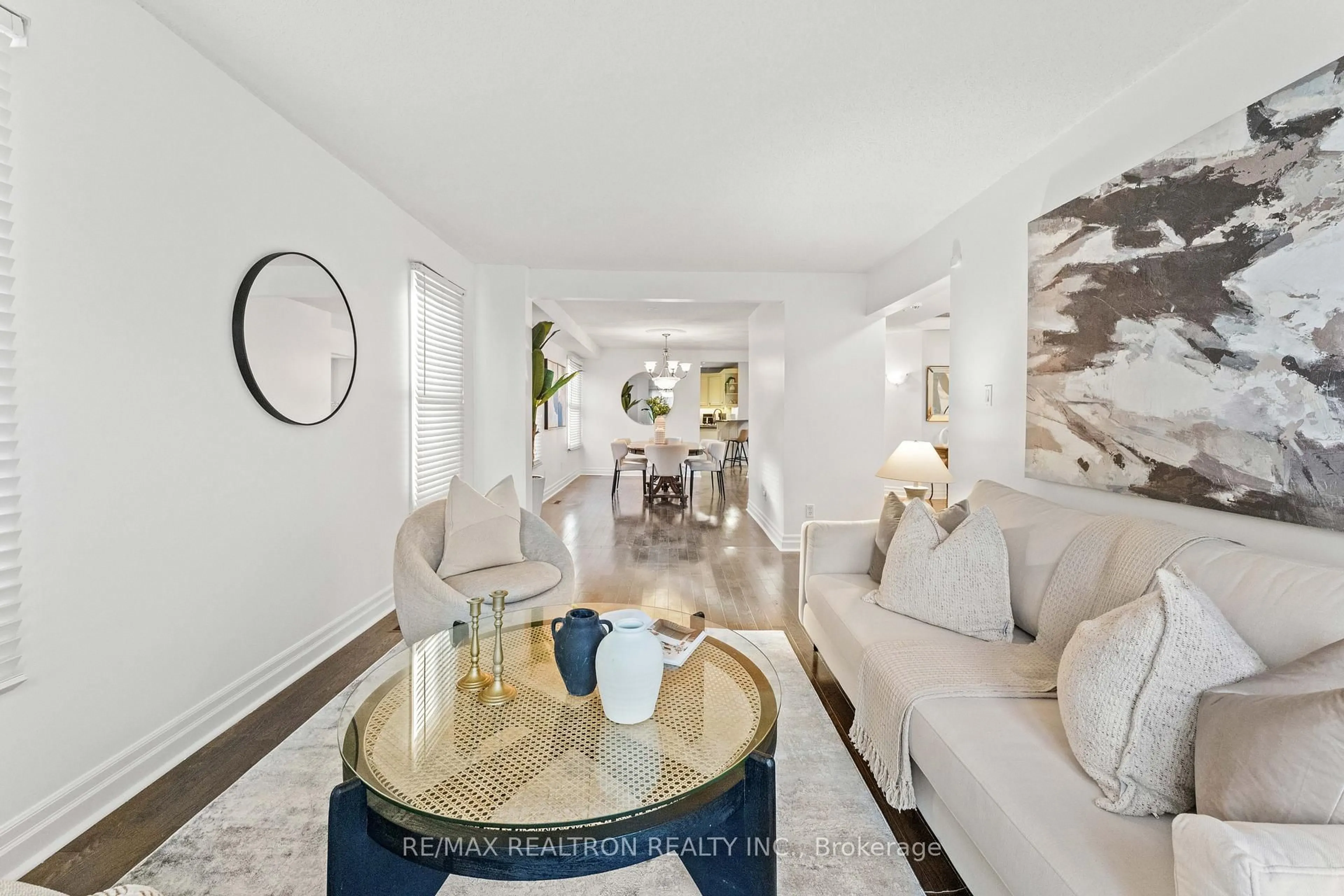 Living room with furniture, ceramic/tile floor for 271 Rose Green Dr, Vaughan Ontario L4J 4S8