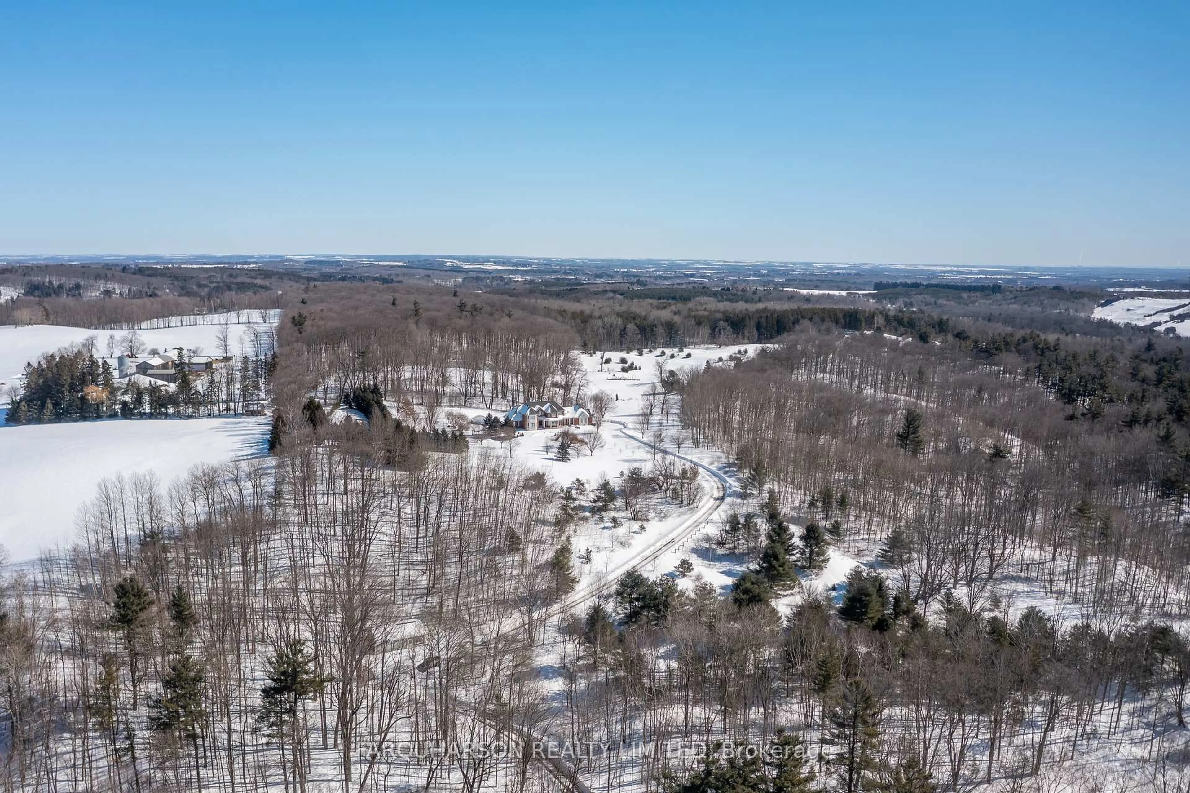 A pic from outside/outdoor area/front of a property/back of a property/a pic from drone, forest/trees view for 1681 Concession 7 Rd, Uxbridge Ontario L9P 1R4