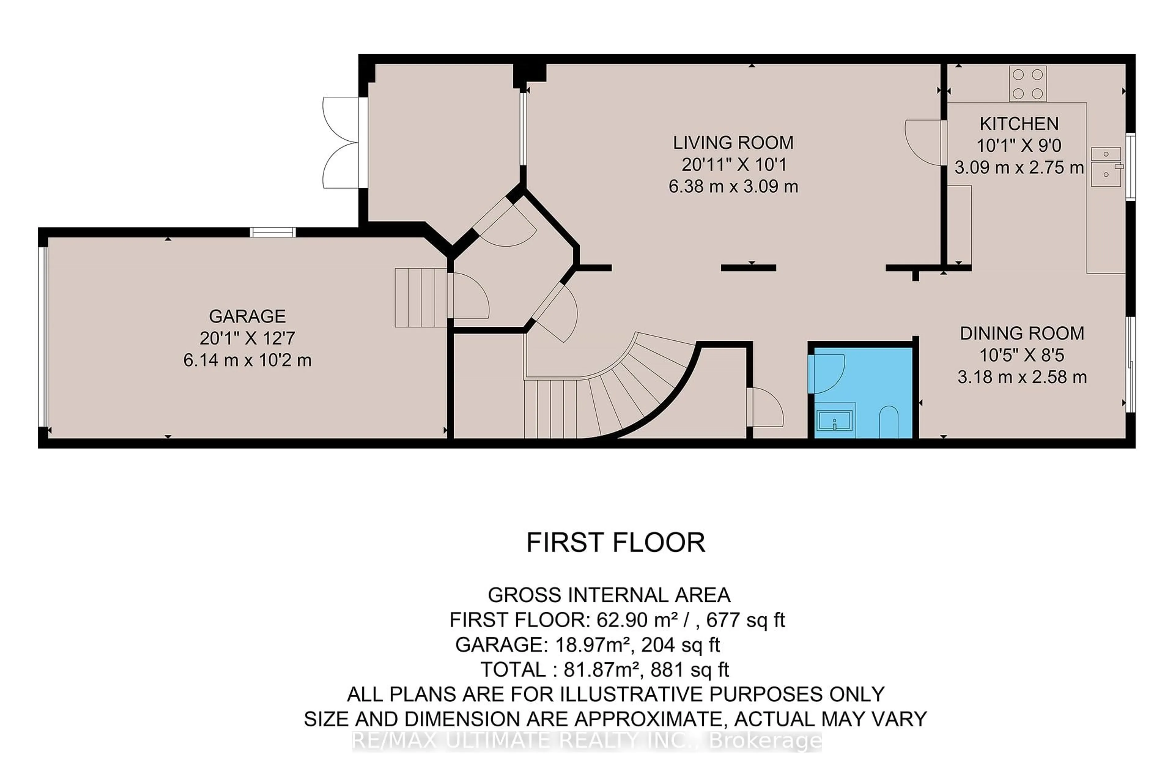 Floor plan for 8 Kinney Gate, Vaughan Ontario L6A 2S3