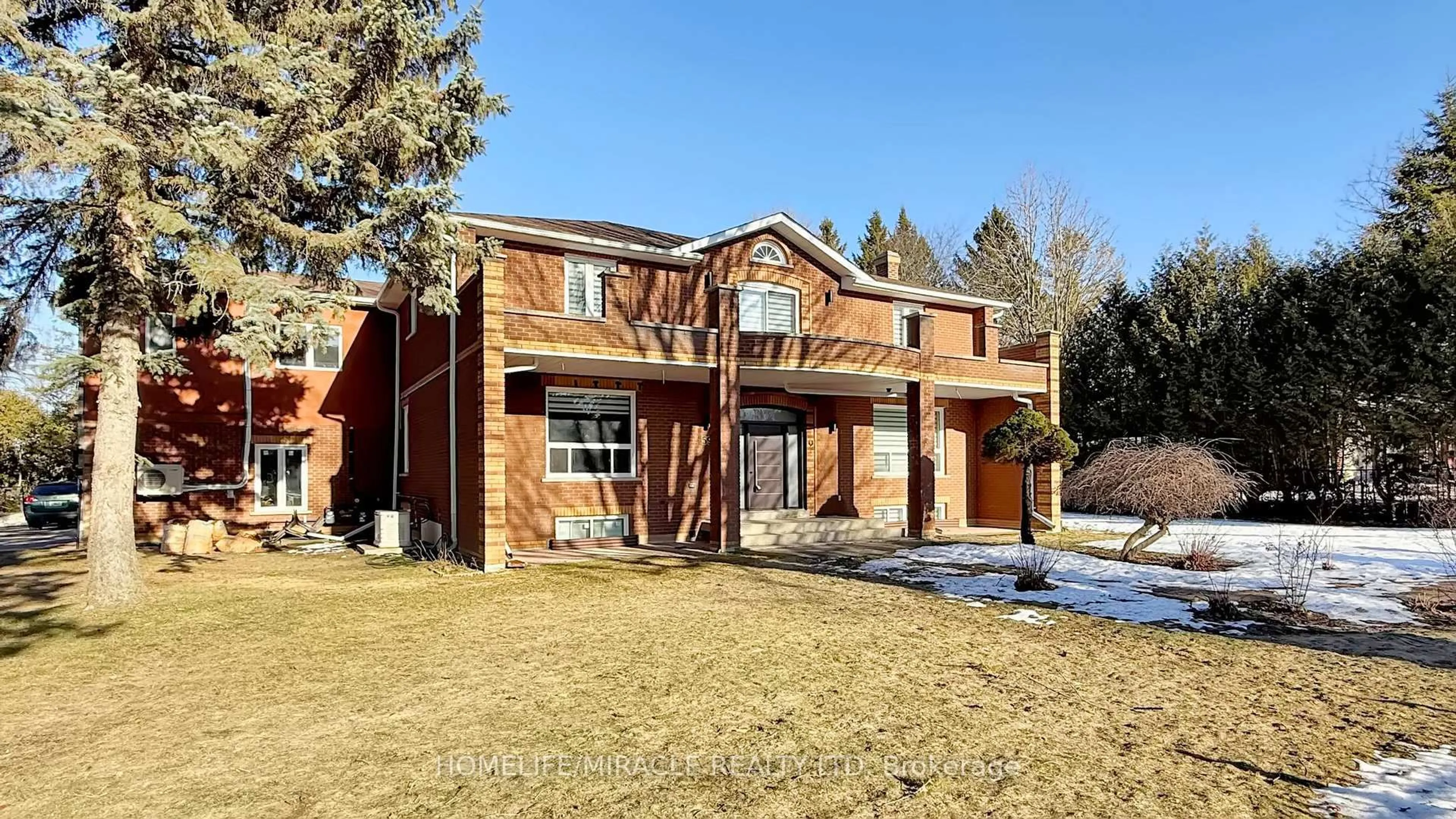 Home with brick exterior material, street for 59 Centre Rd, Uxbridge Ontario L9P 1B5