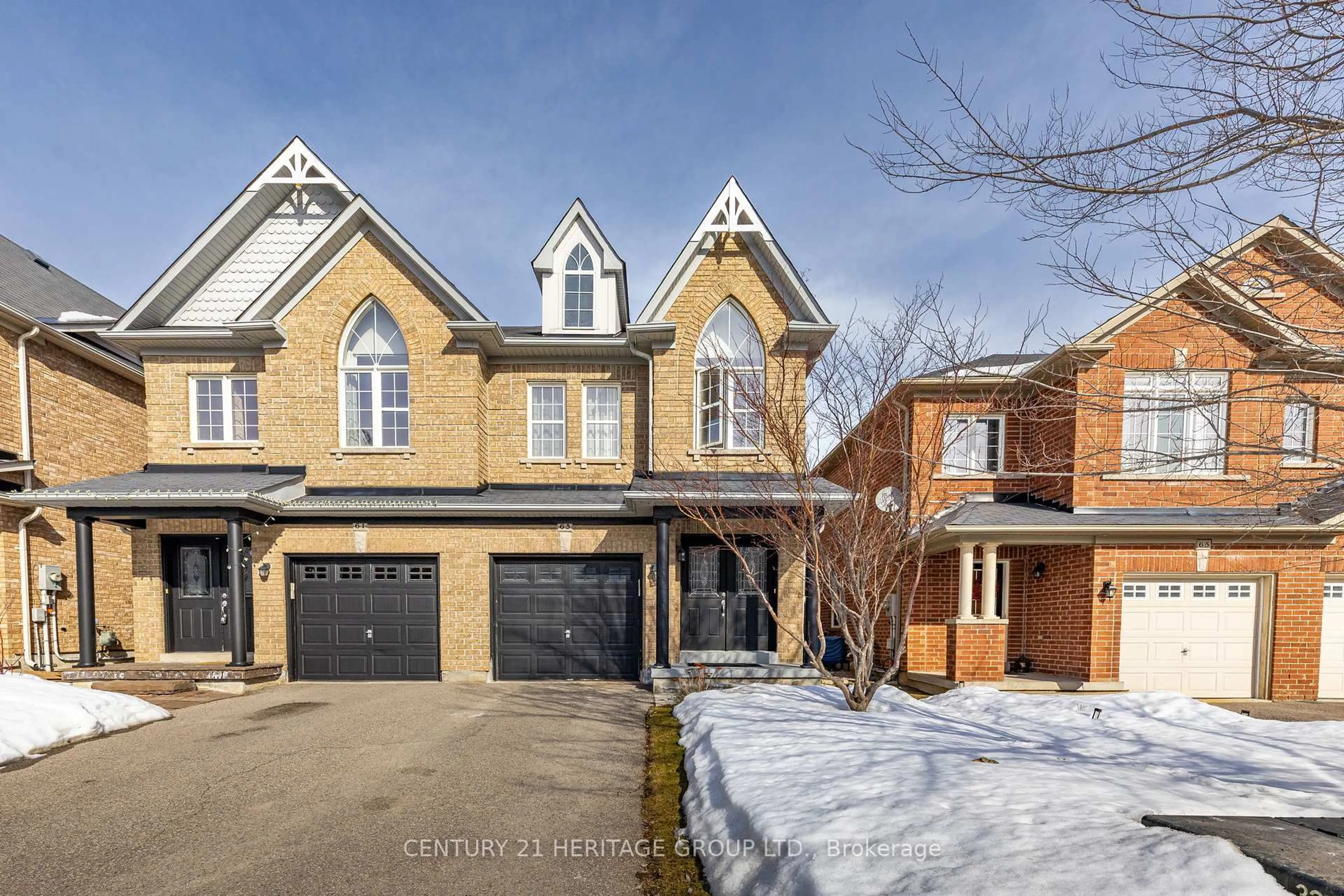 Home with brick exterior material, street for 63 Four Seasons Cres, Newmarket Ontario L9N 0C4