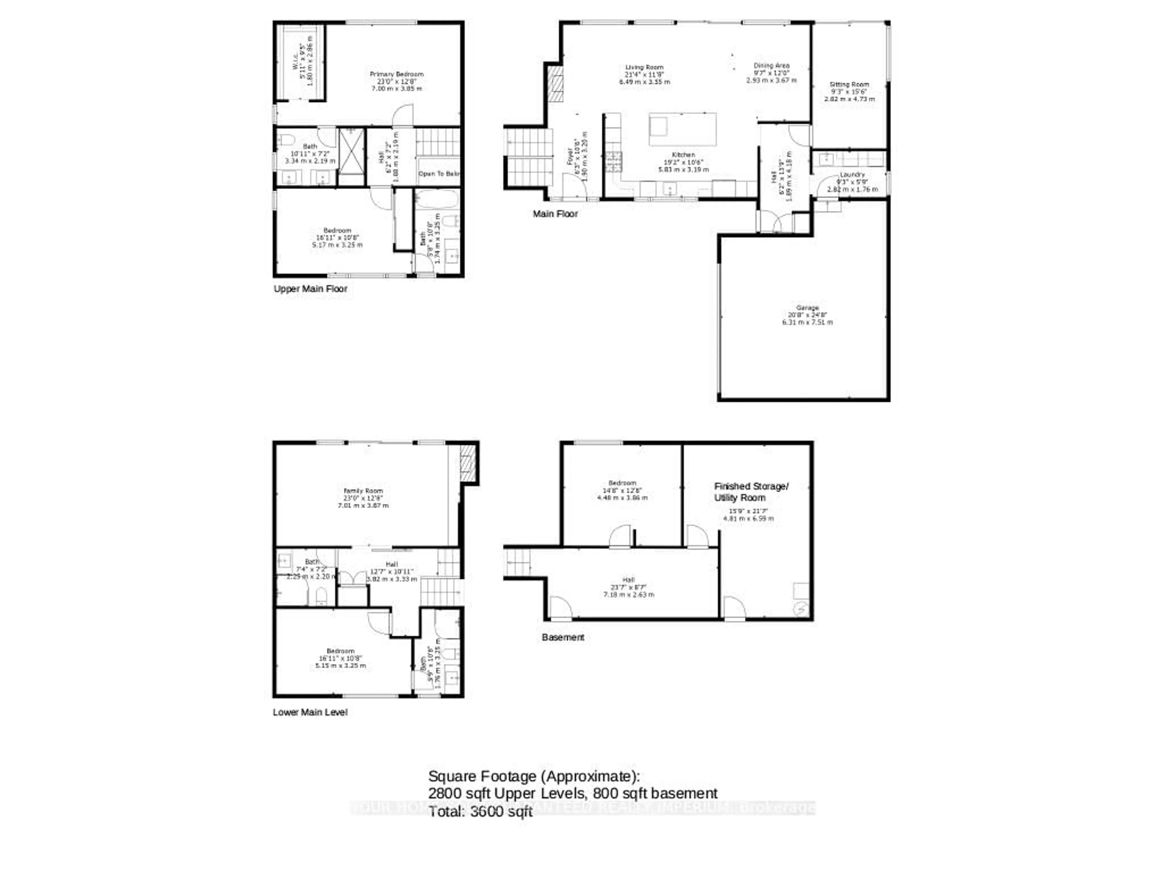 Floor plan for 48 Royal Rd, Aurora Ontario L4G 1A9