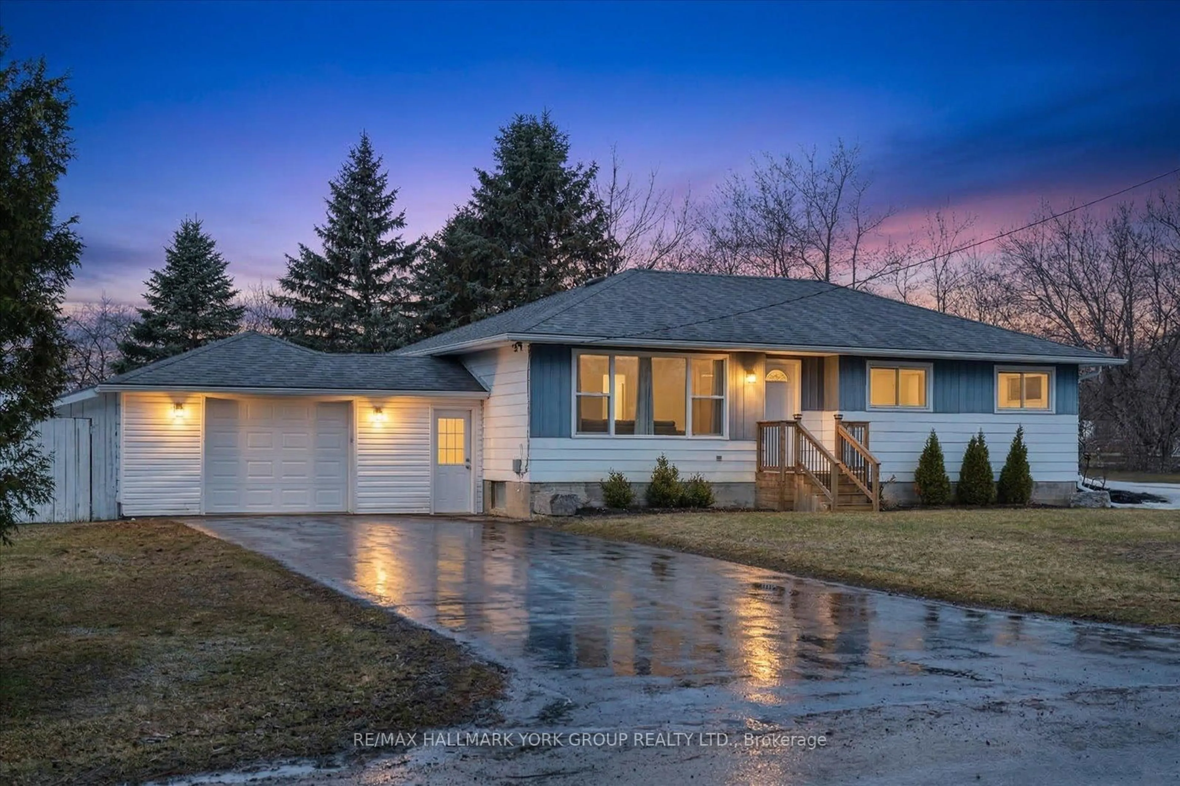Home with vinyl exterior material, street for 20860 Brock Rd, Brock Ontario L0E 1E0