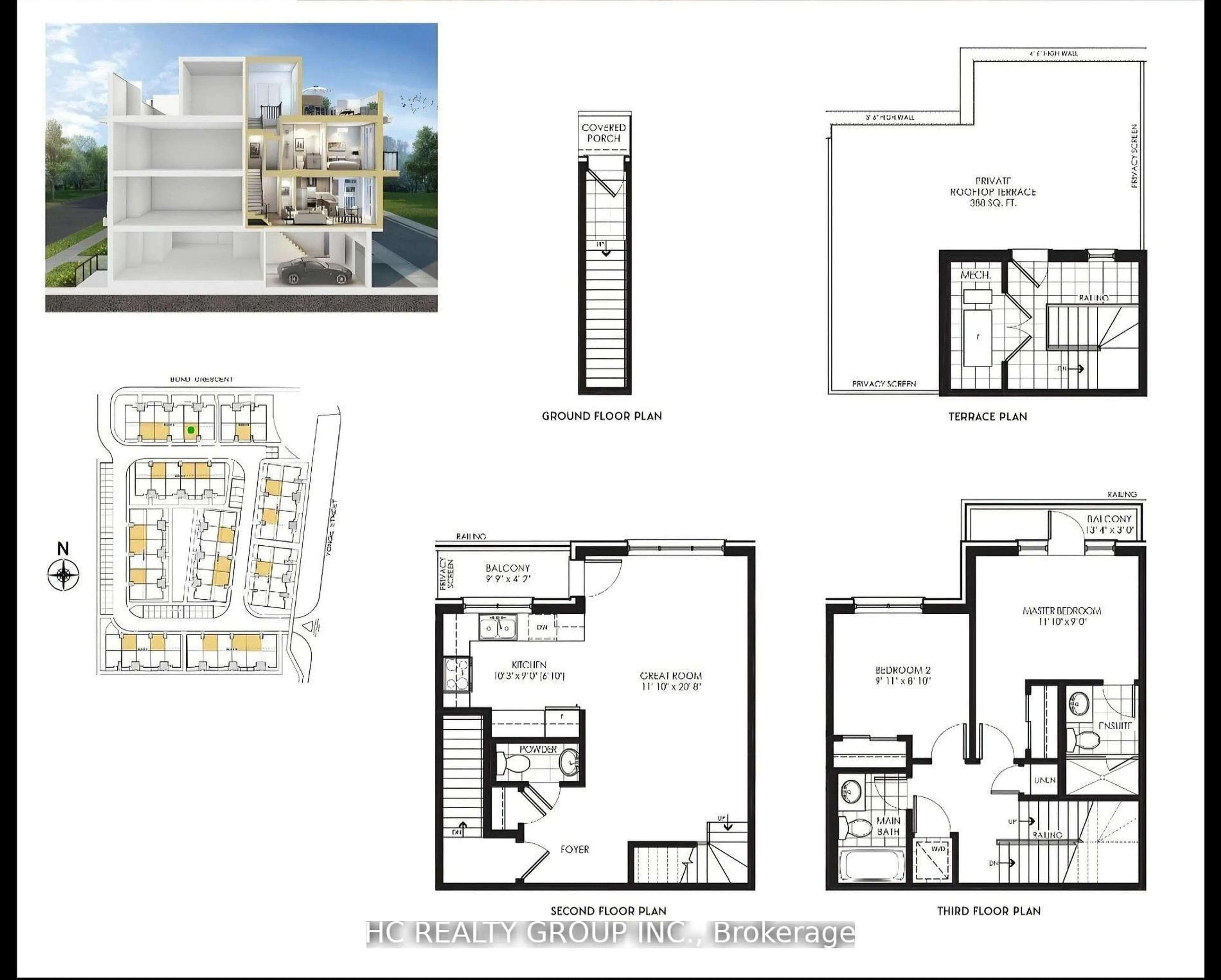 Floor plan for 3 bond Cres #6, Richmond Hill Ontario L4E 1J4