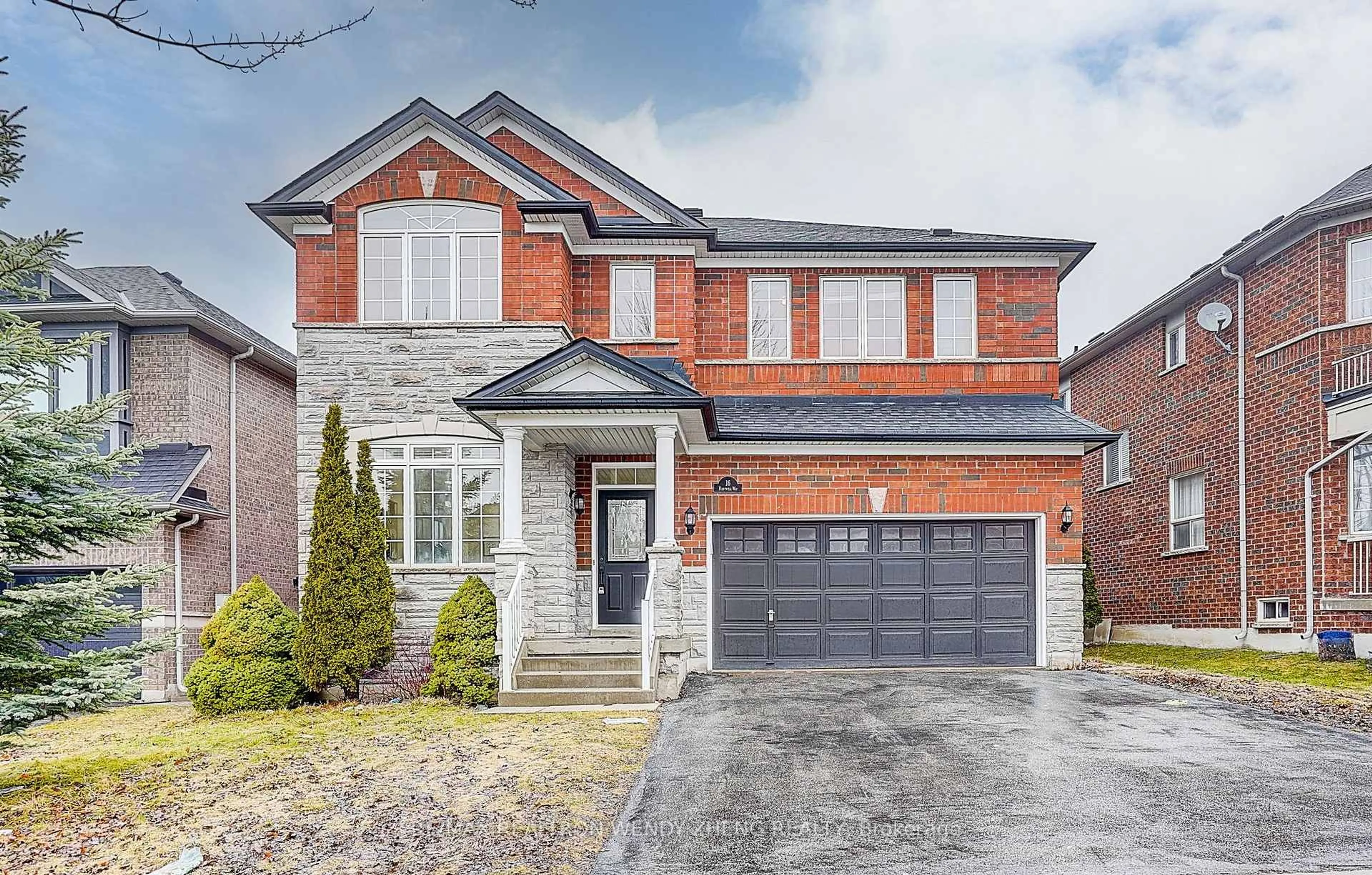 Home with brick exterior material, street for 16 Hartwell Way, Aurora Ontario L4G 7X7