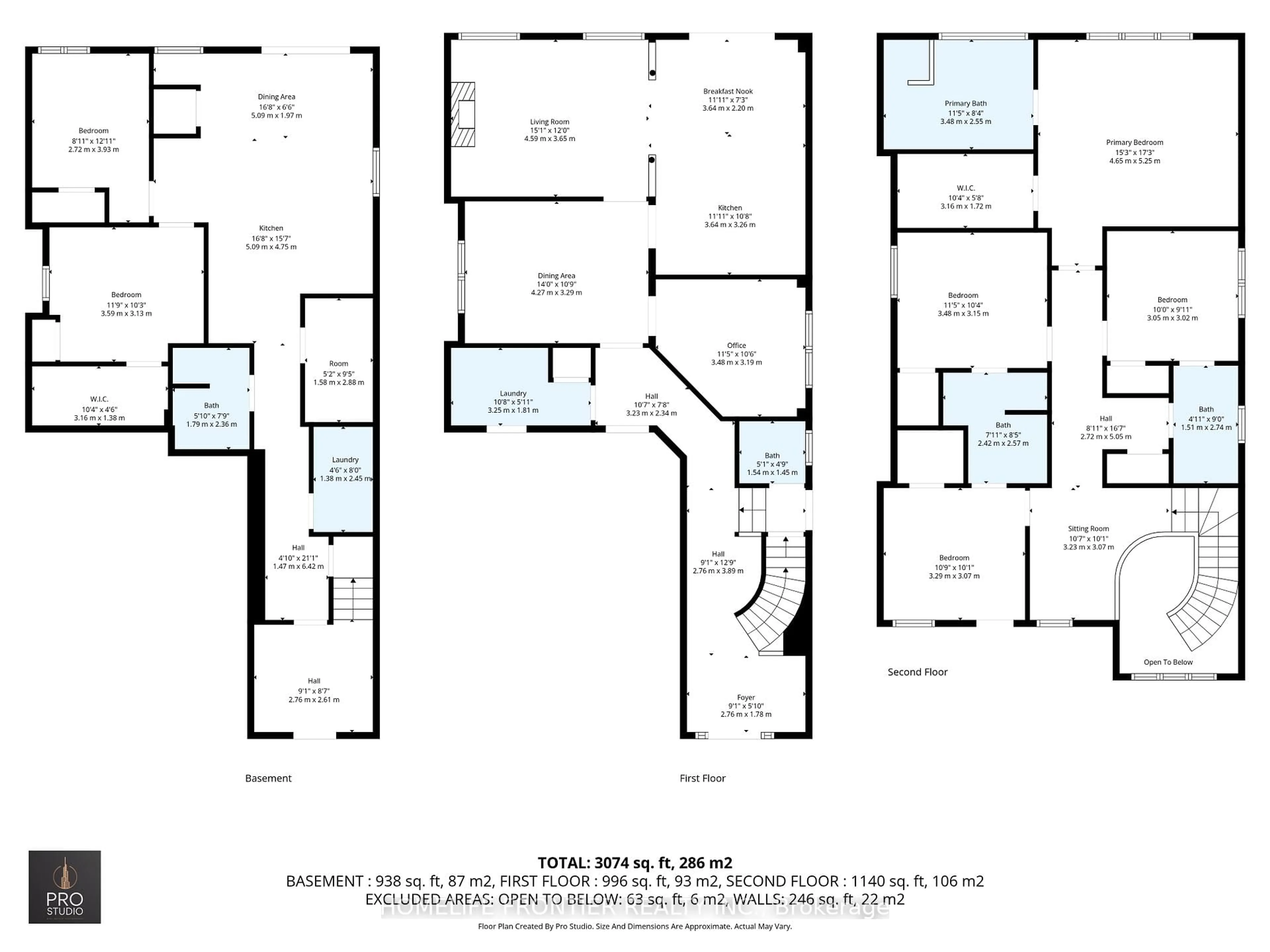 Floor plan for 475 Kwapis Blvd, Newmarket Ontario L3X 3K5