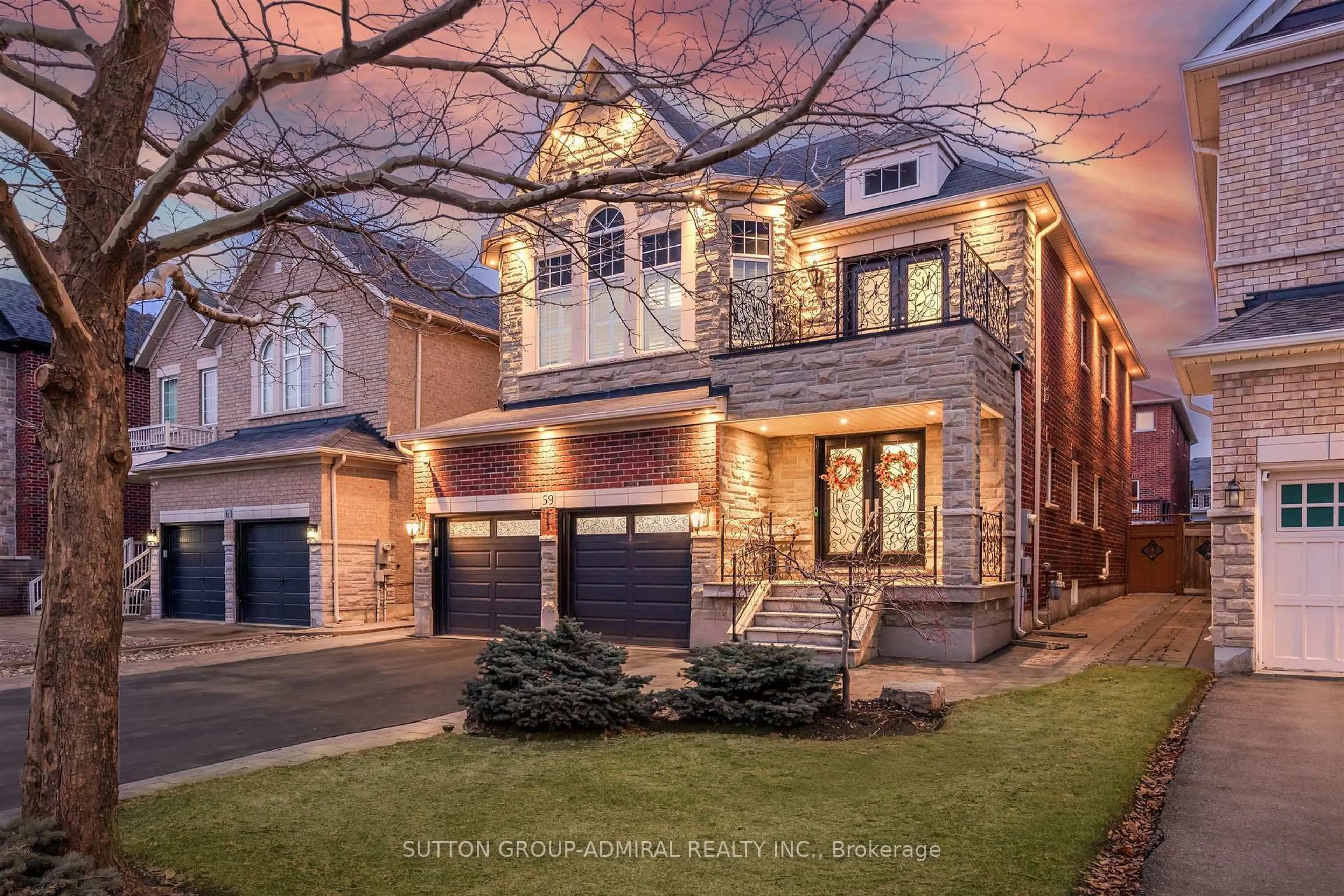 Home with brick exterior material, street for 59 Aidan Dr, Vaughan Ontario L4H 0C4