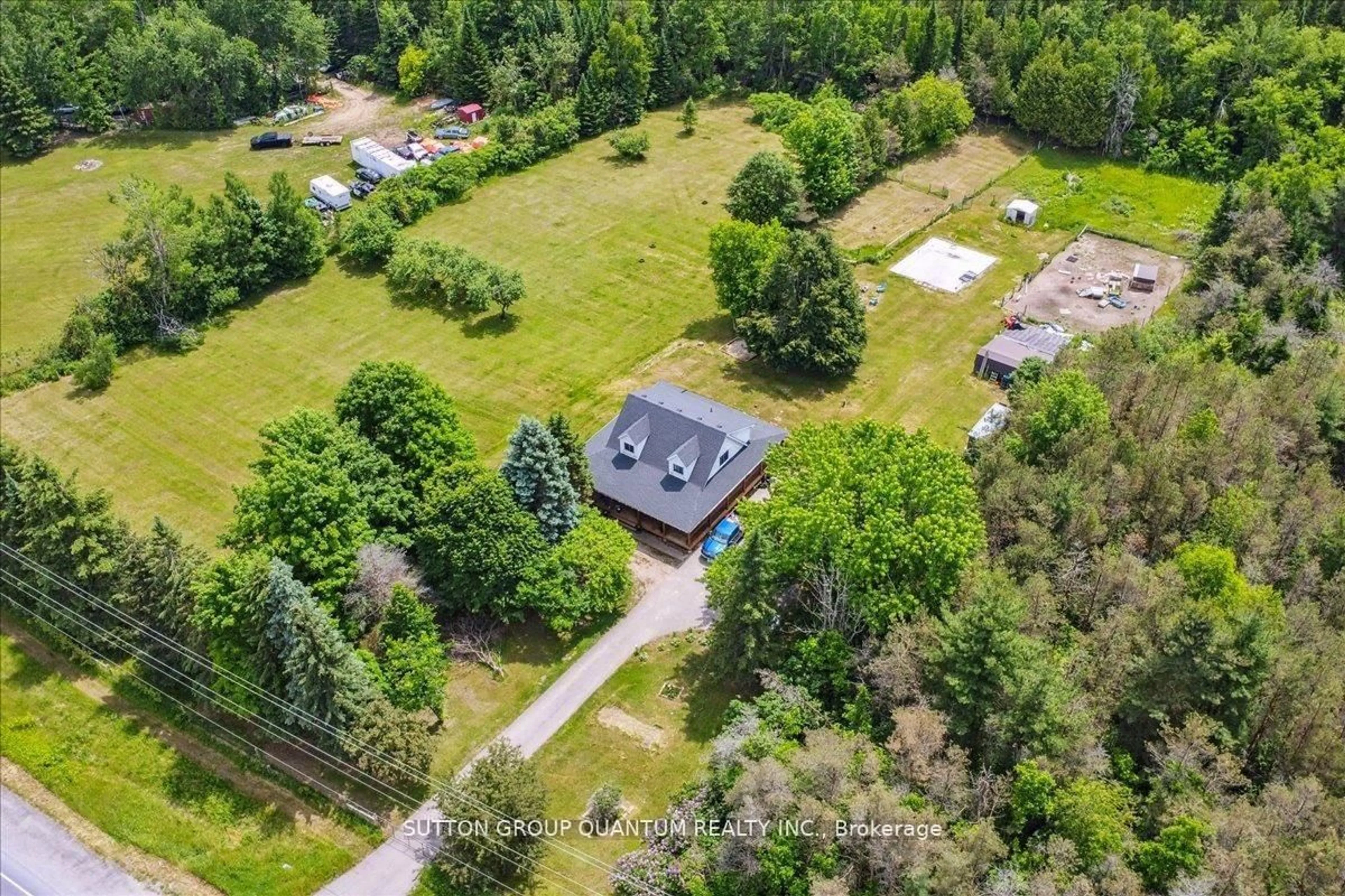 A pic from outside/outdoor area/front of a property/back of a property/a pic from drone, unknown for 12700 Highway 12, Brock Ontario L0C 1H0