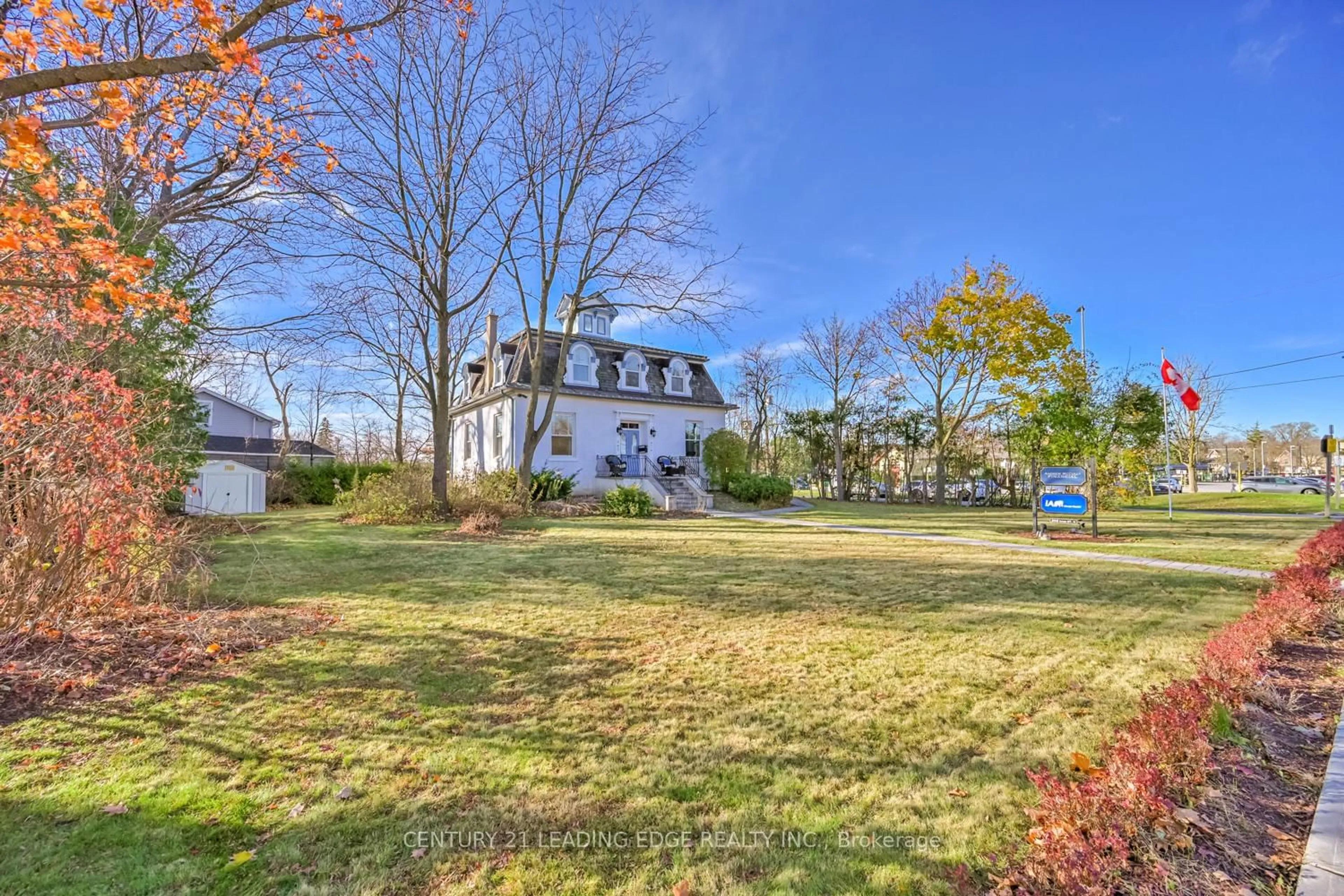 A pic from outside/outdoor area/front of a property/back of a property/a pic from drone, water/lake/river/ocean view for 202 Main St, Markham Ontario L3P 1Y3