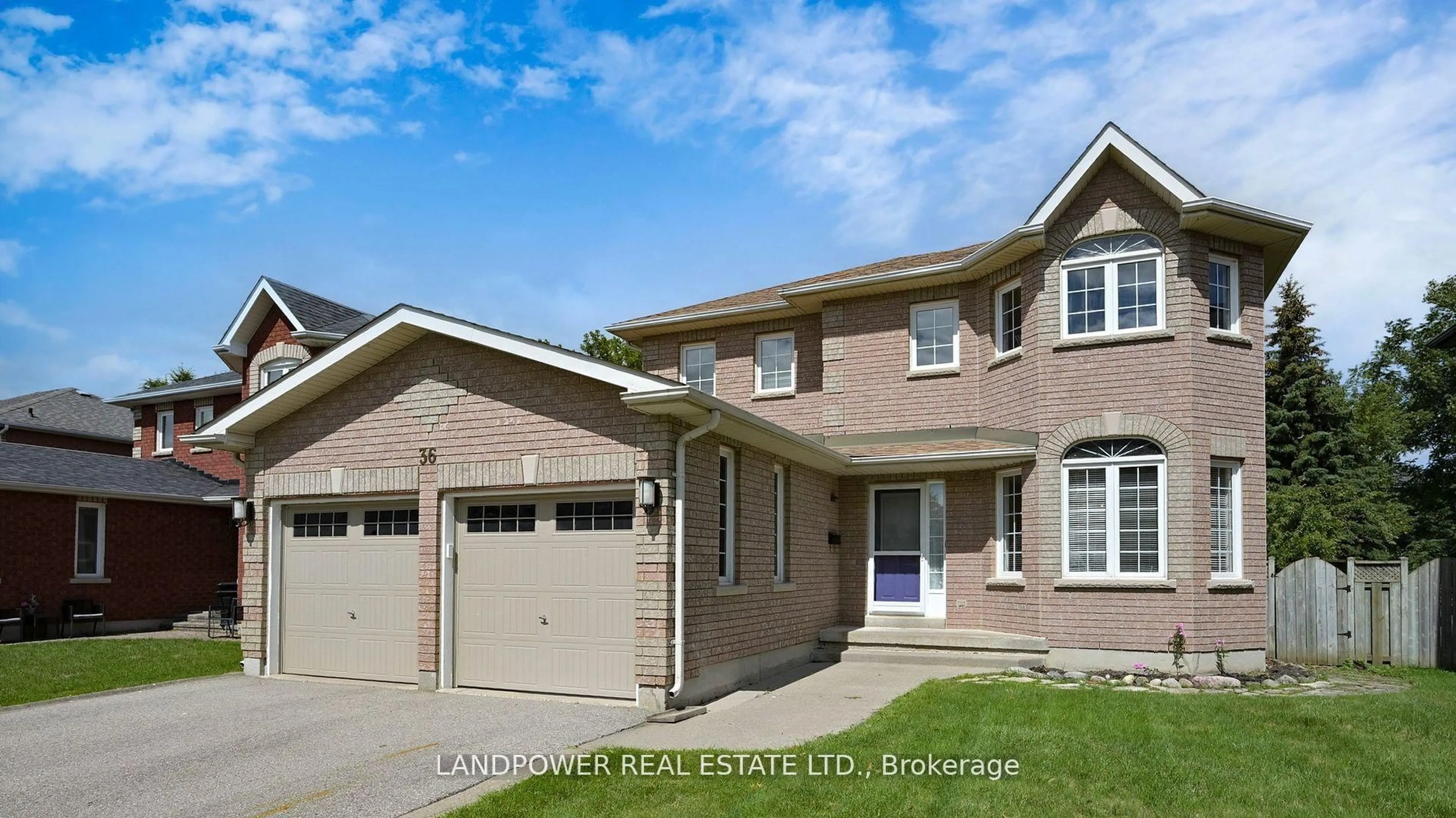 Home with brick exterior material, street for 36 Amberview Dr, Georgina Ontario L4P 3X8