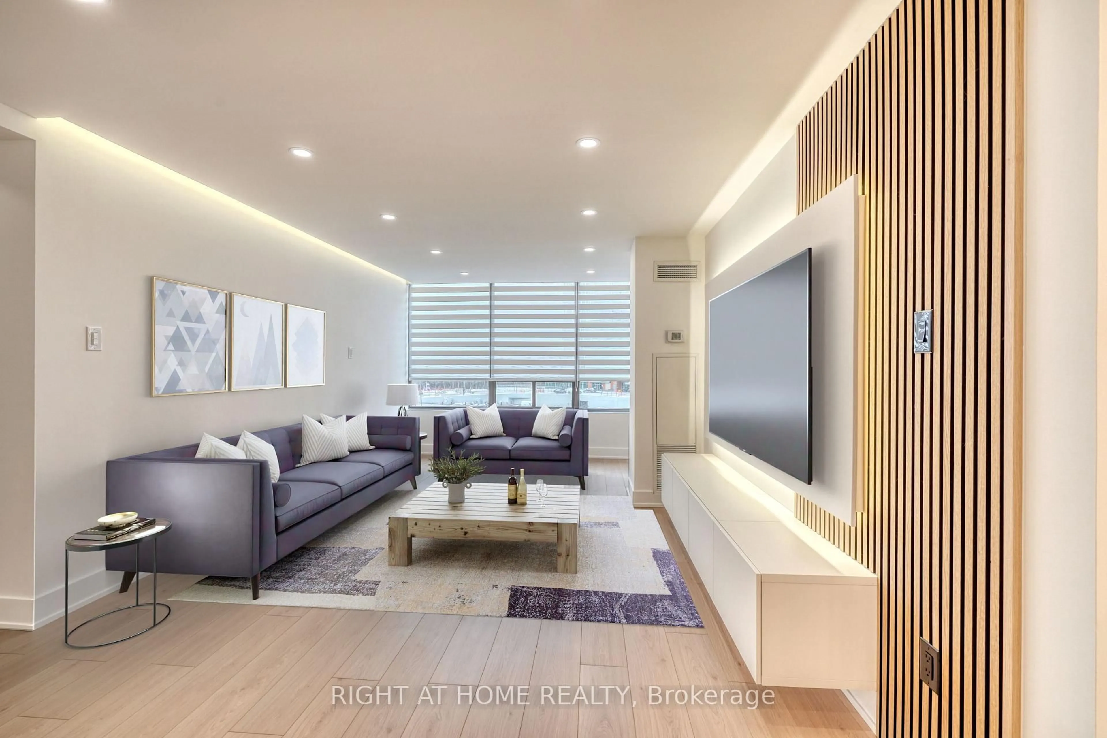 Living room with furniture, unknown for 7460 Bathurst St #512, Vaughan Ontario L4J 7K9