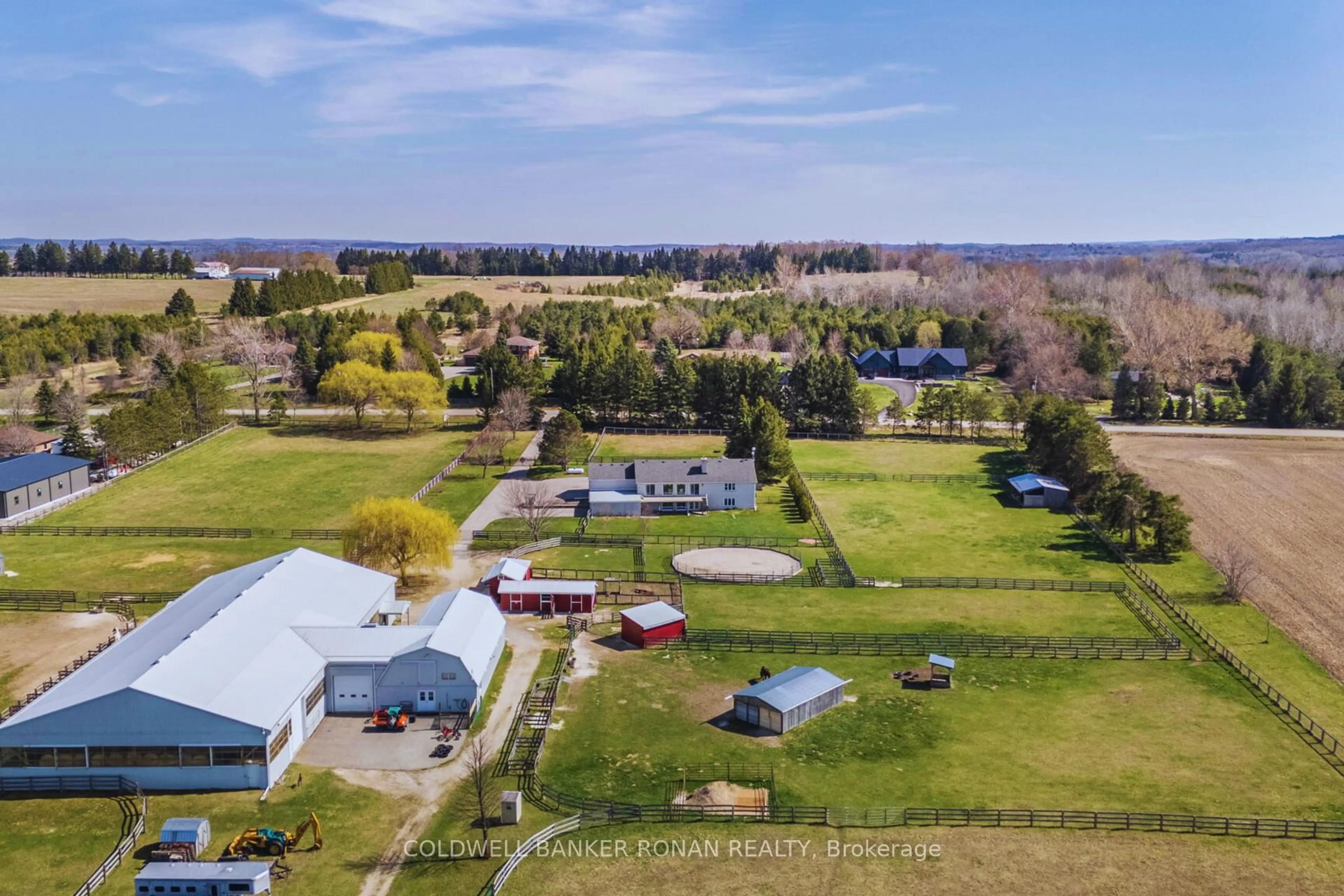 A pic from outside/outdoor area/front of a property/back of a property/a pic from drone, unknown for 8058 20th Sdrd, Adjala-Tosorontio Ontario L0G 1L0