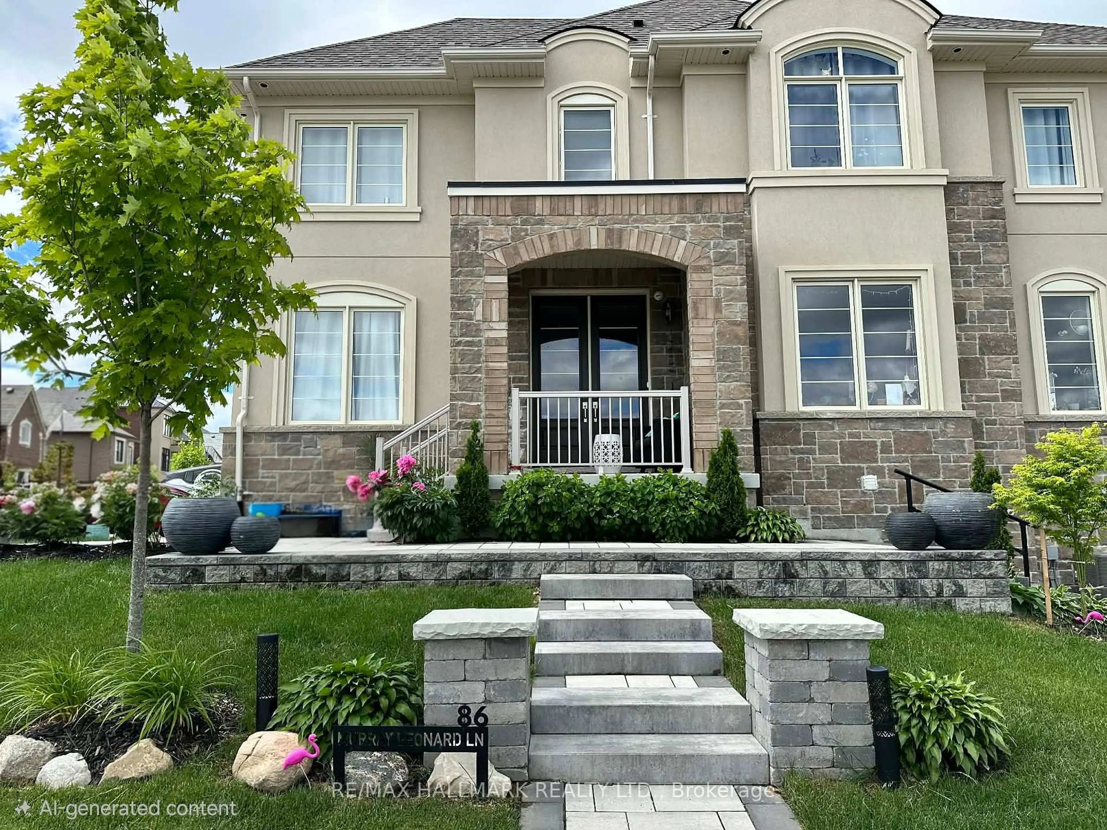 Home with brick exterior material, street for 86 Murray Leonard Lane, East Gwillimbury Ontario L9N 0Z6
