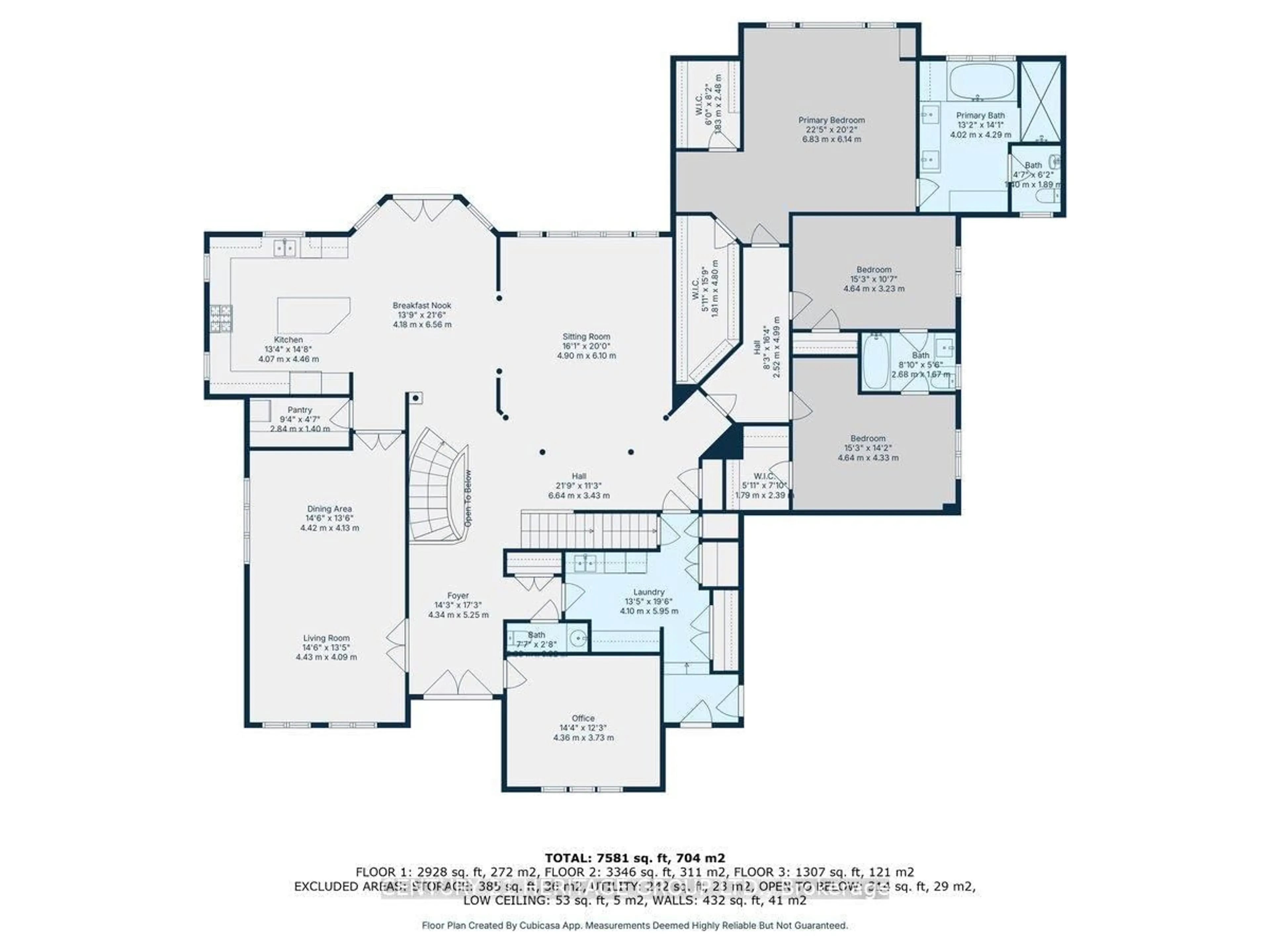 Floor plan for 12 Prince Adam Crt, King Ontario L7B 1M1
