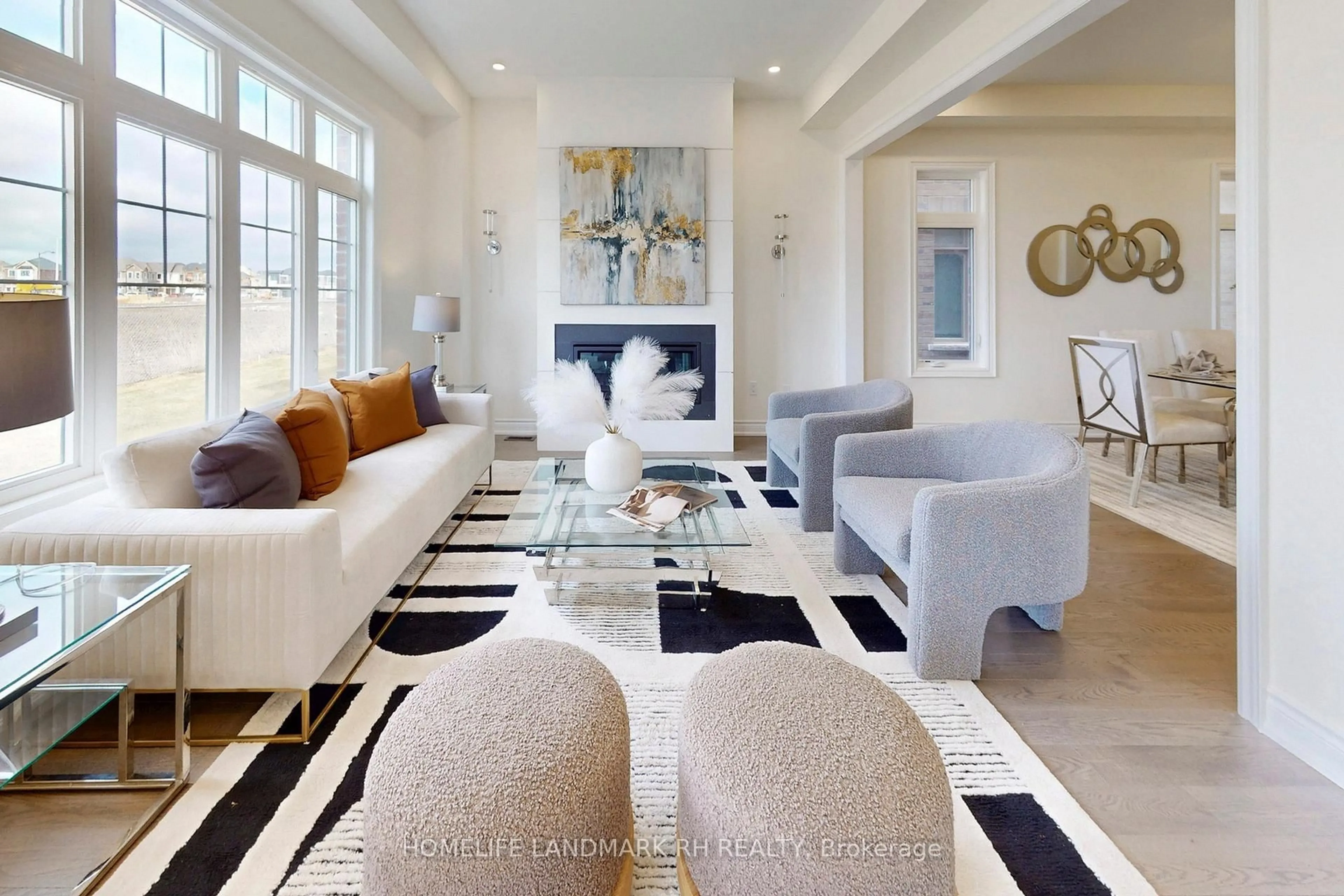 Living room with furniture, unknown for 186 Leslie Richards St, Markham Ontario L6C 3N3