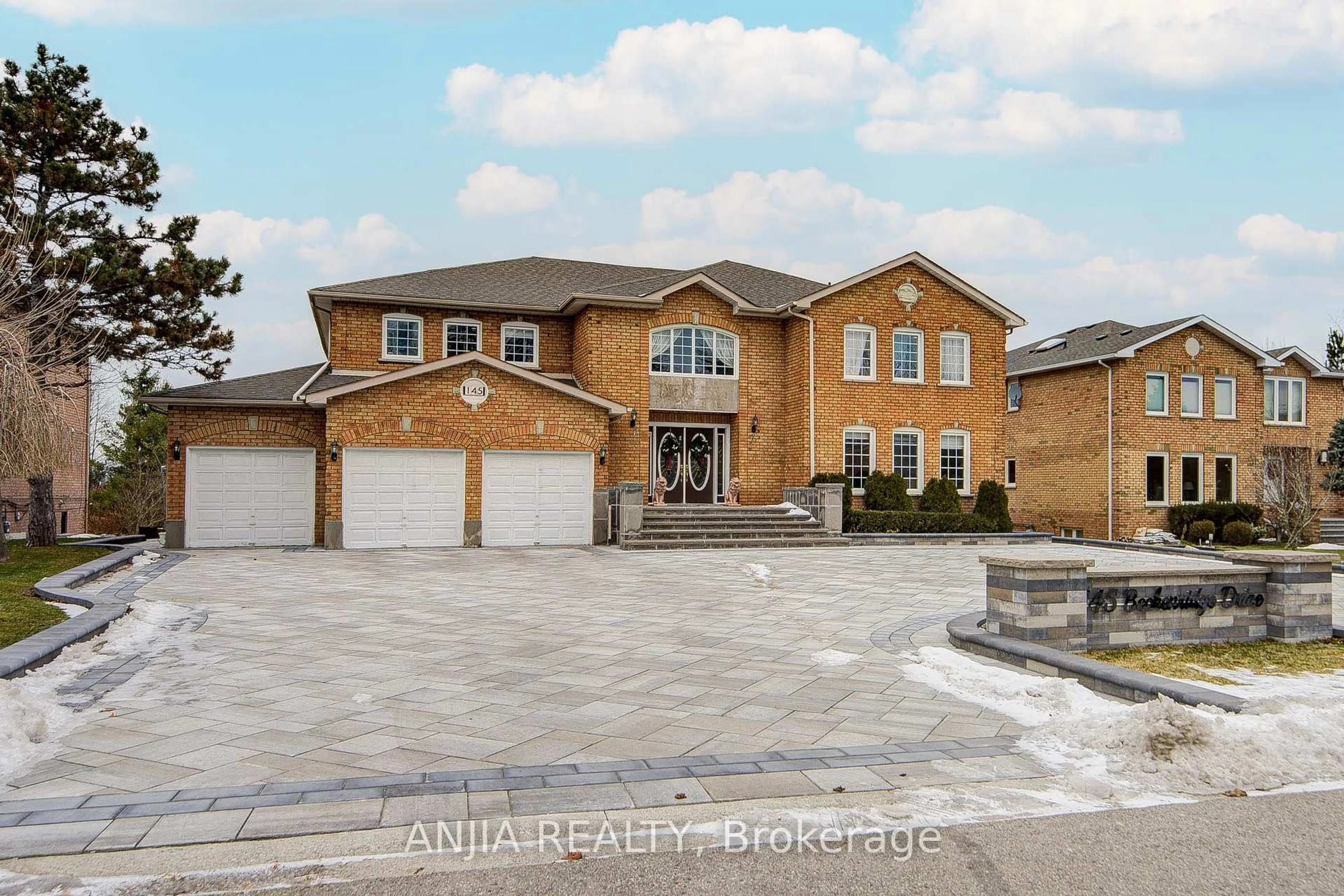 Home with brick exterior material, street for 145 Beckenridge Dr, Markham Ontario L3S 2T9