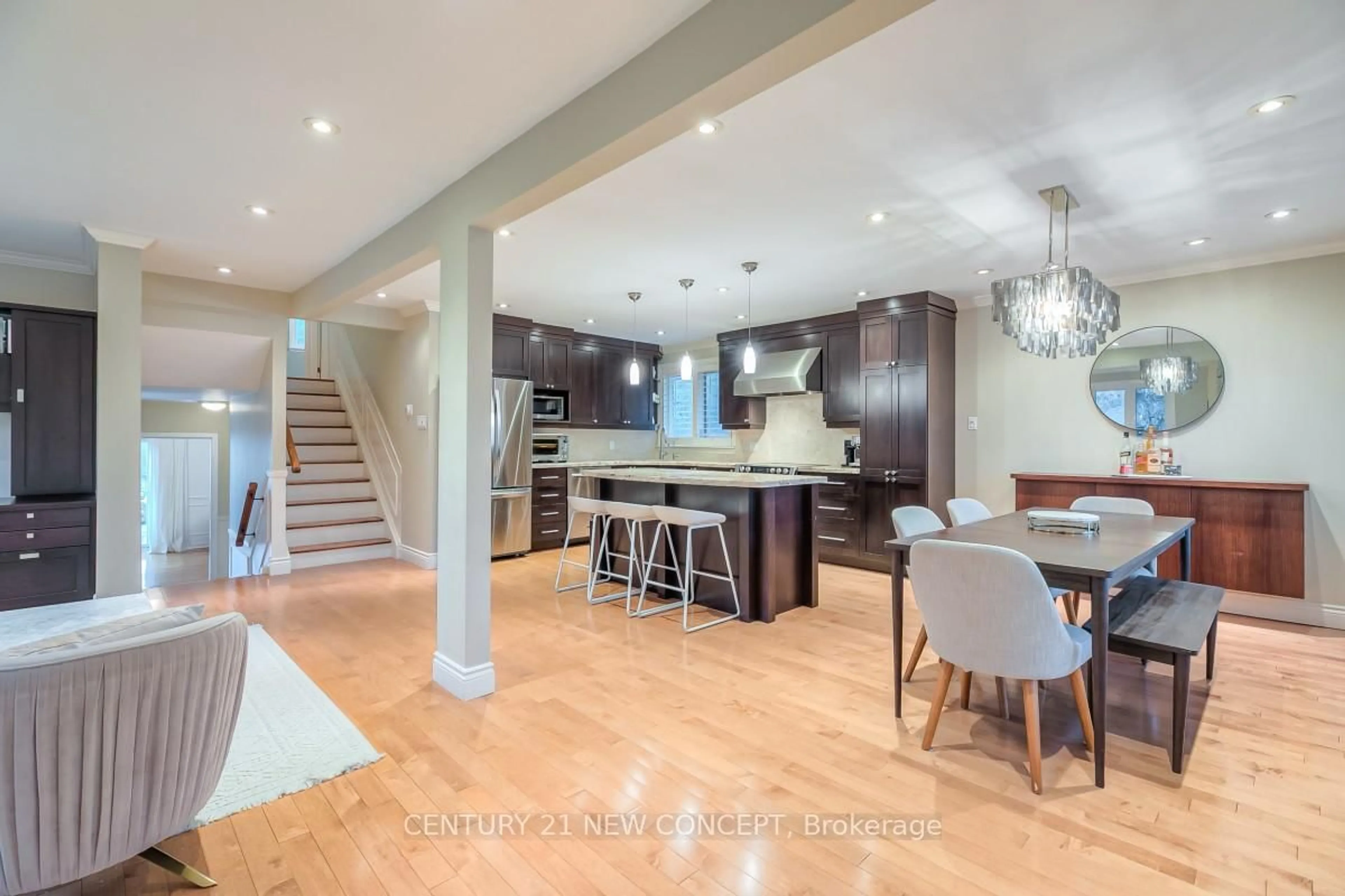 Open concept kitchen, unknown for 116 Babcome Dr, Markham Ontario L3T 1N1