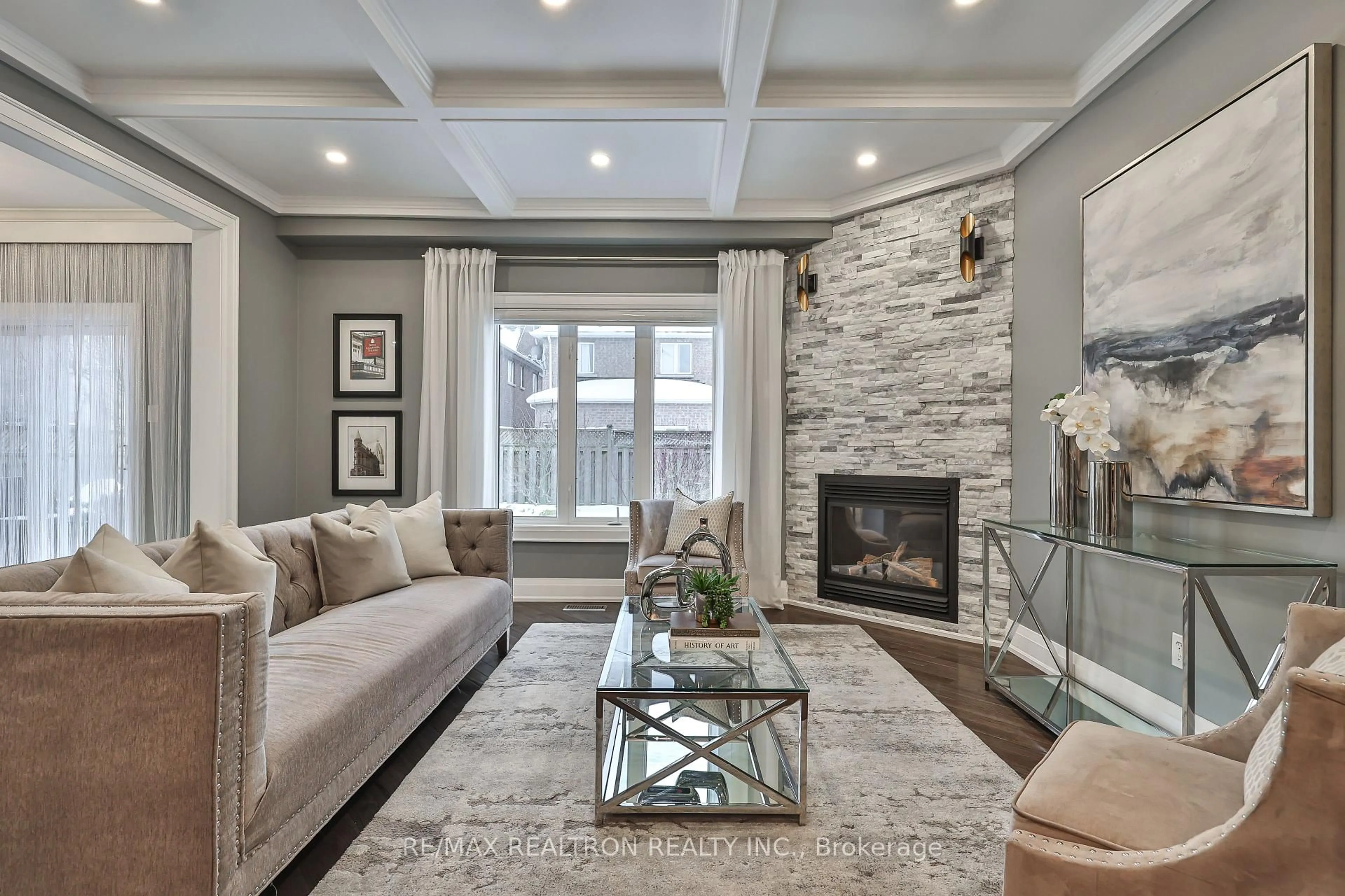 Living room with furniture, unknown for 14 Daphnia Dr, Vaughan Ontario L4J 8X1