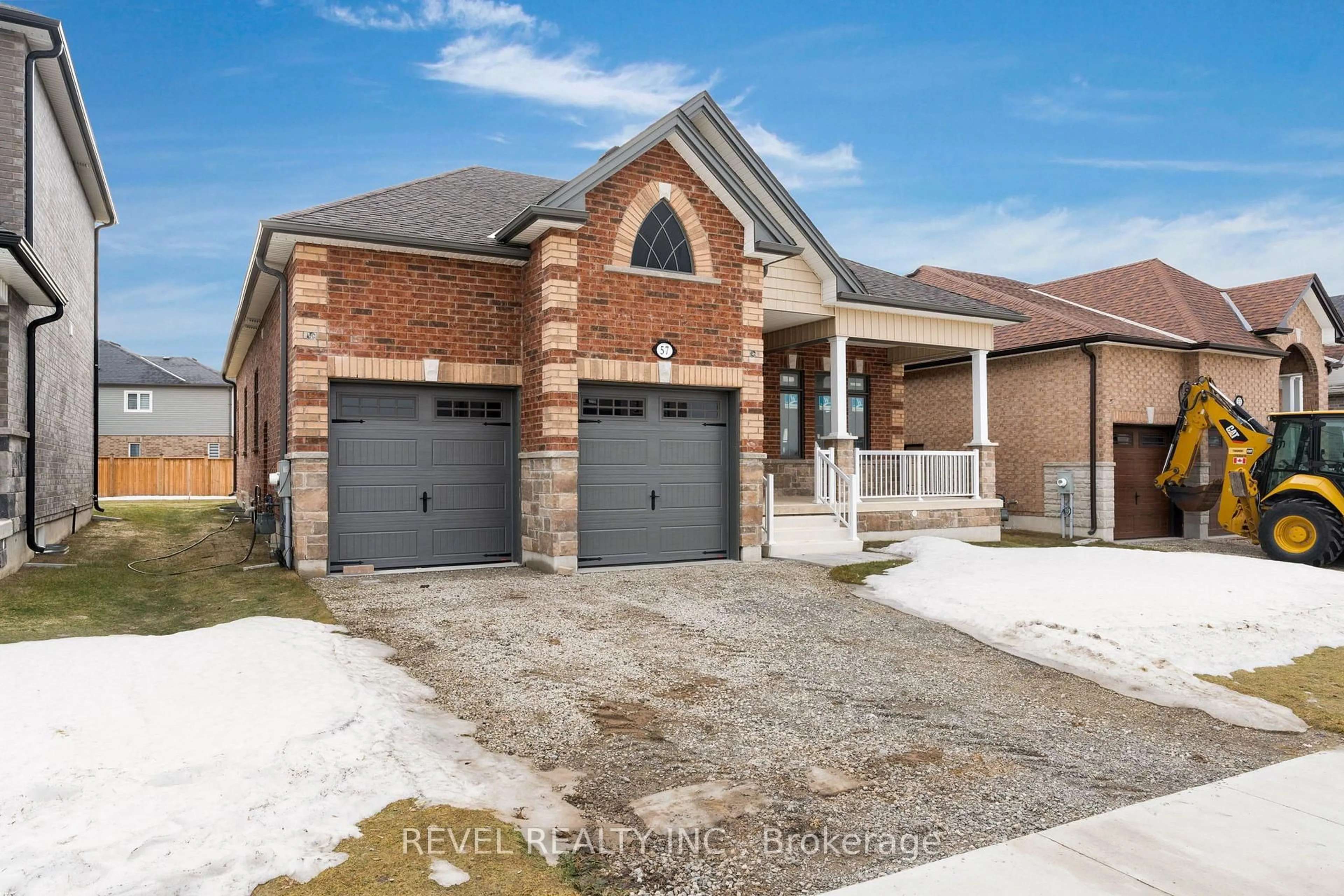 Home with brick exterior material, street for 57 Wood Cres, Essa Ontario L3W 0M5