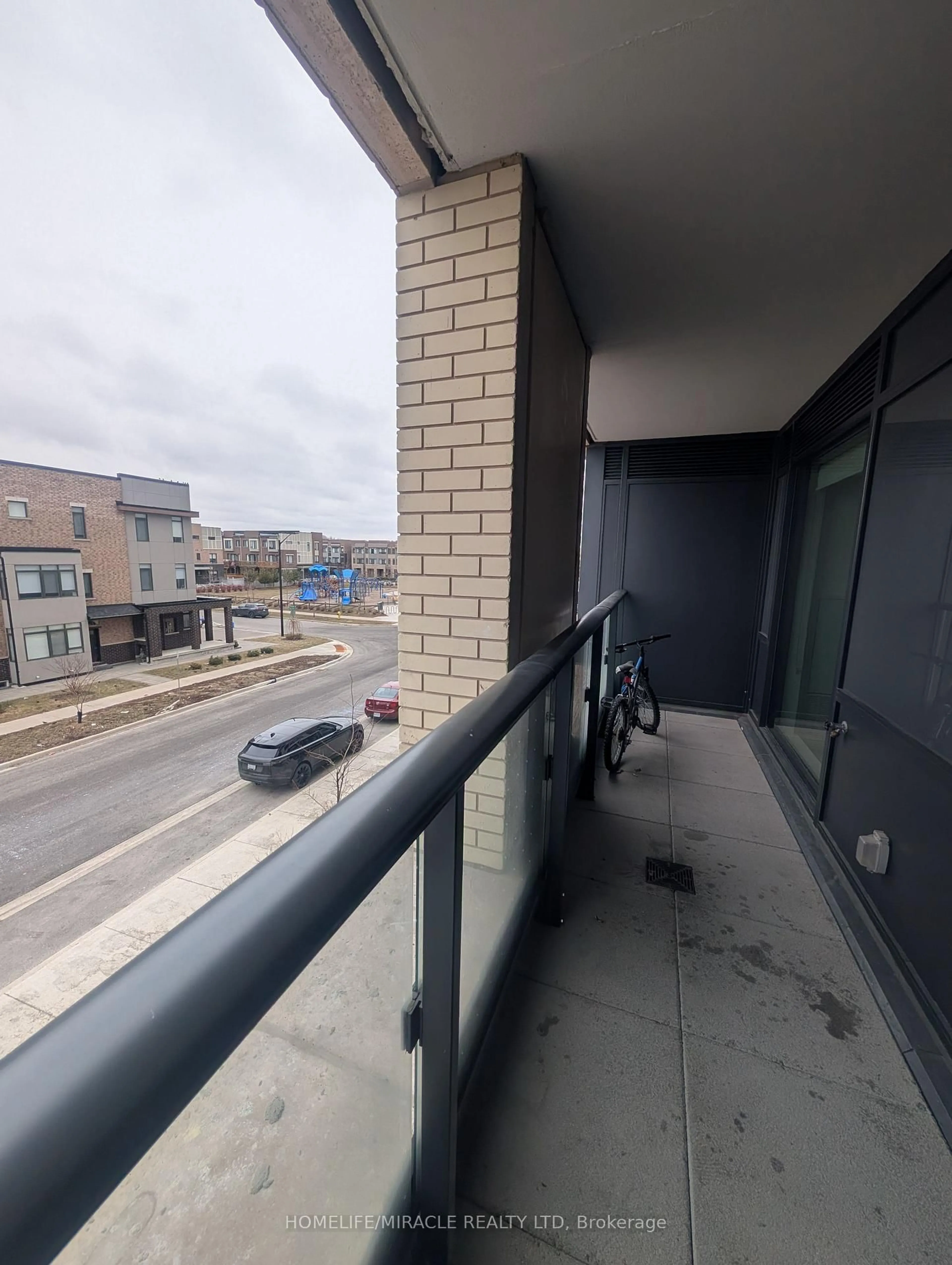 Balcony in the apartment, city buildings view from balcony for 120 Eagle Rock Way #206, Vaughan Ontario L6P 5C2