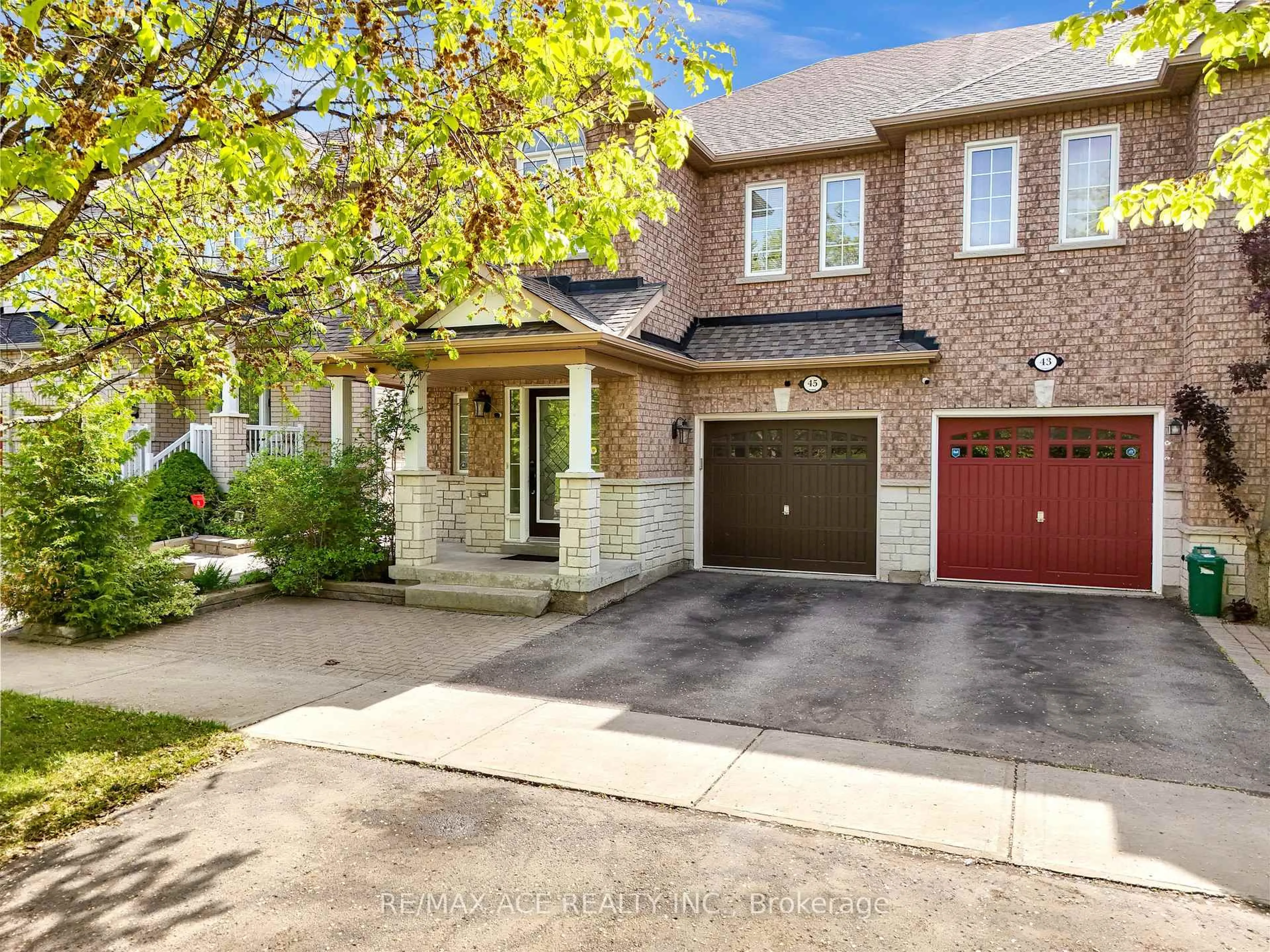 Home with brick exterior material, street for 45 Harry Blaylock Dr, Markham Ontario L6E 2H1