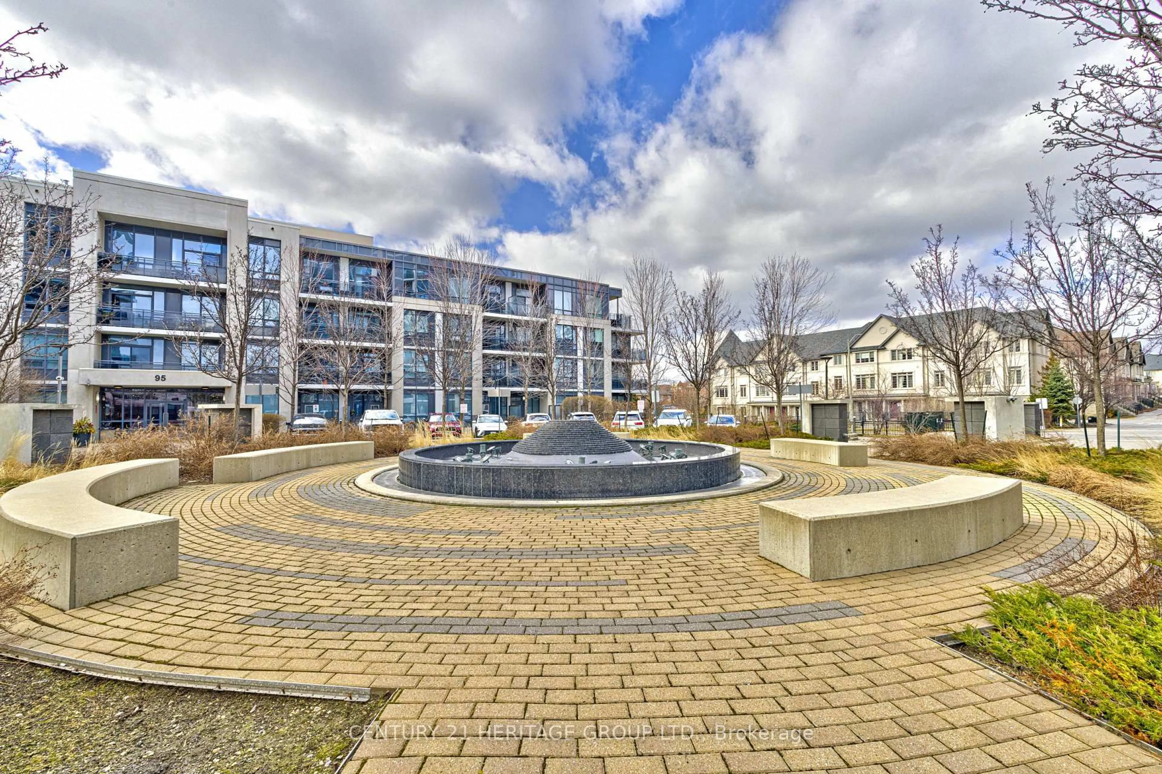 A pic from outside/outdoor area/front of a property/back of a property/a pic from drone, unknown for 75 North Park Rd #208, Vaughan Ontario L4J 0H8