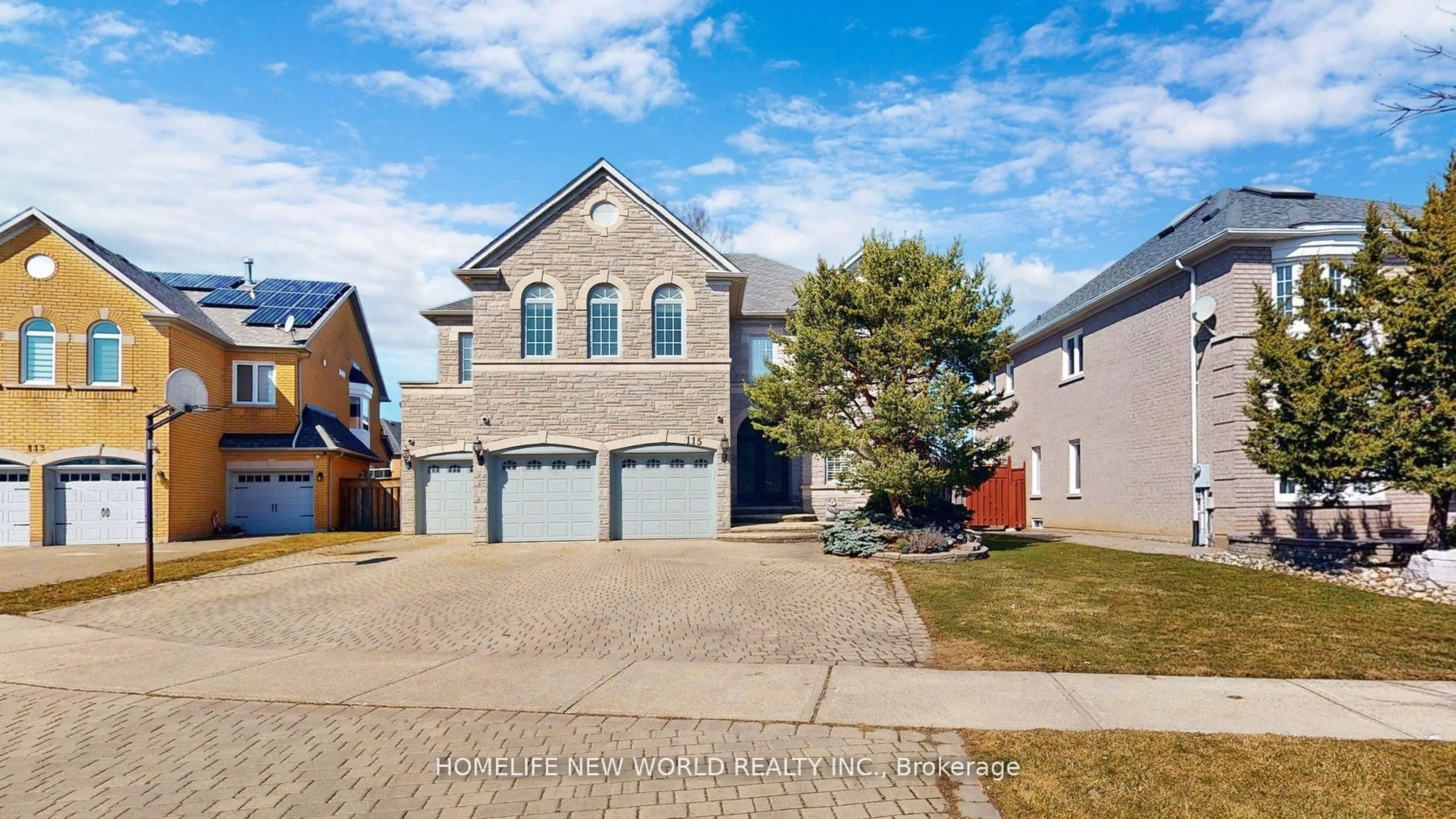Home with brick exterior material, street for 115 Golden Tulip Cres, Markham Ontario L6C 1W4