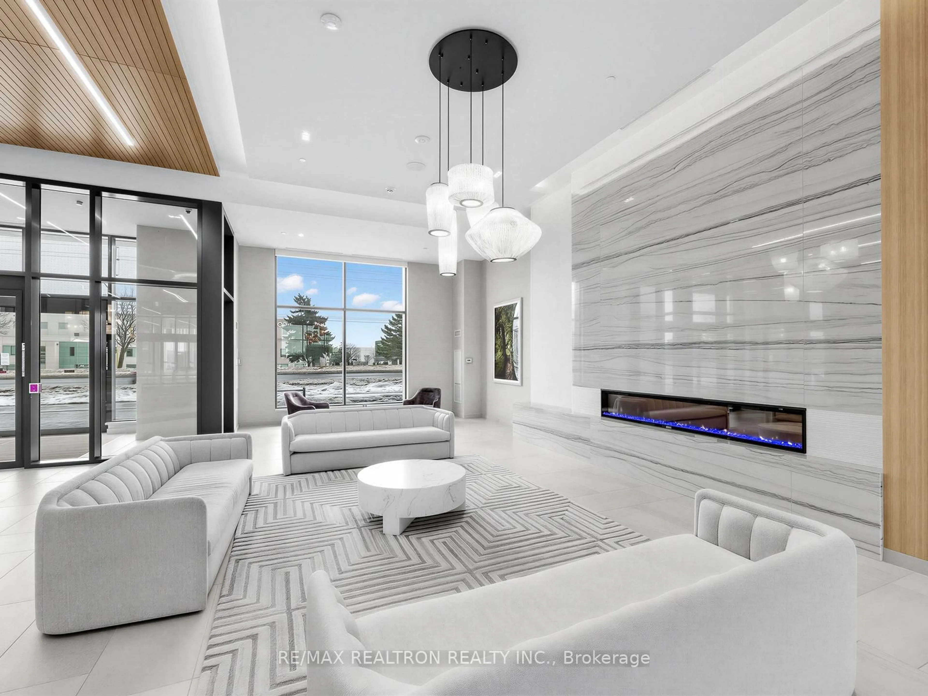 Living room with furniture, ceramic/tile floor for 8960 Jane St #230, Vaughan Ontario L4K 2M9