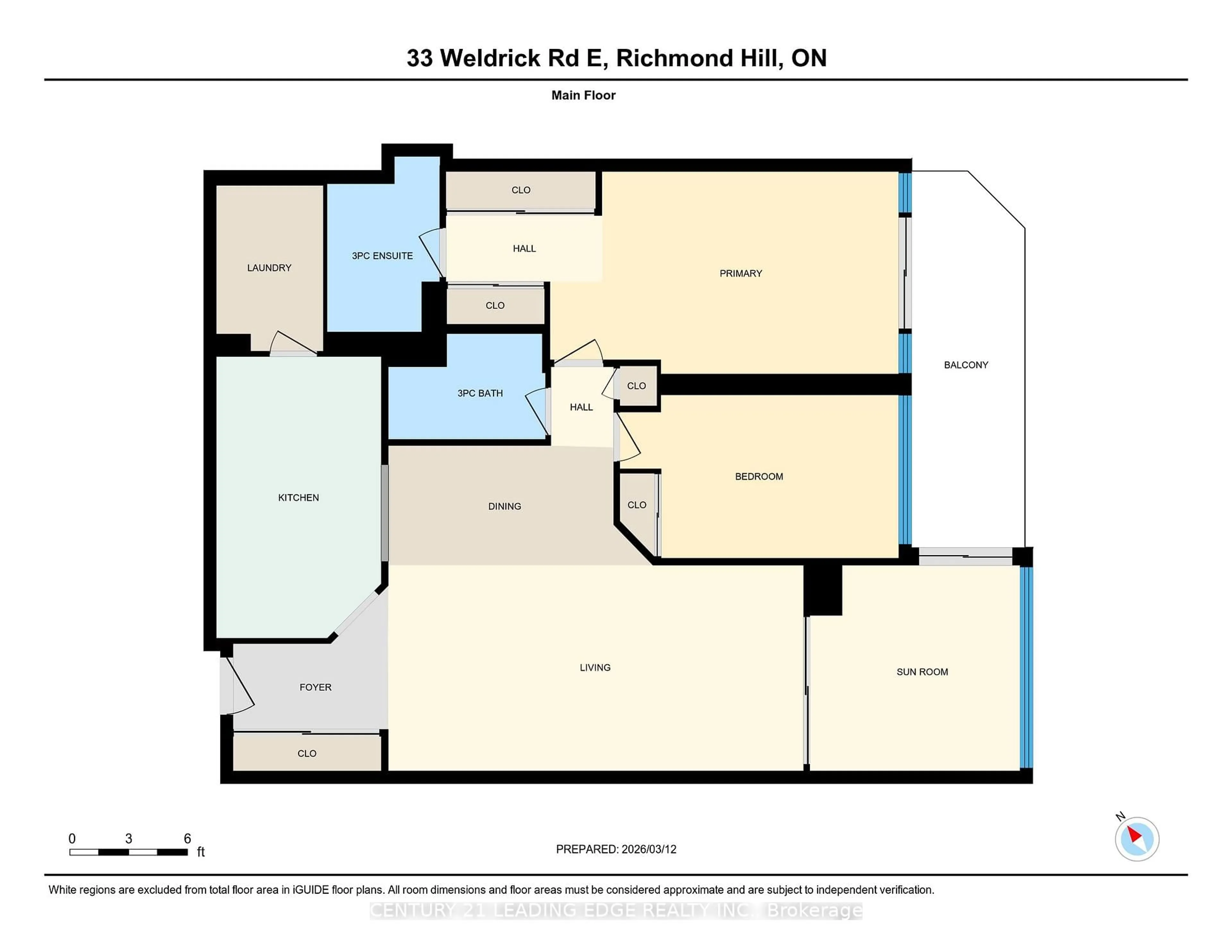Floor plan for 33 Weldrick Rd #PH05, Richmond Hill Ontario L4C 8W4