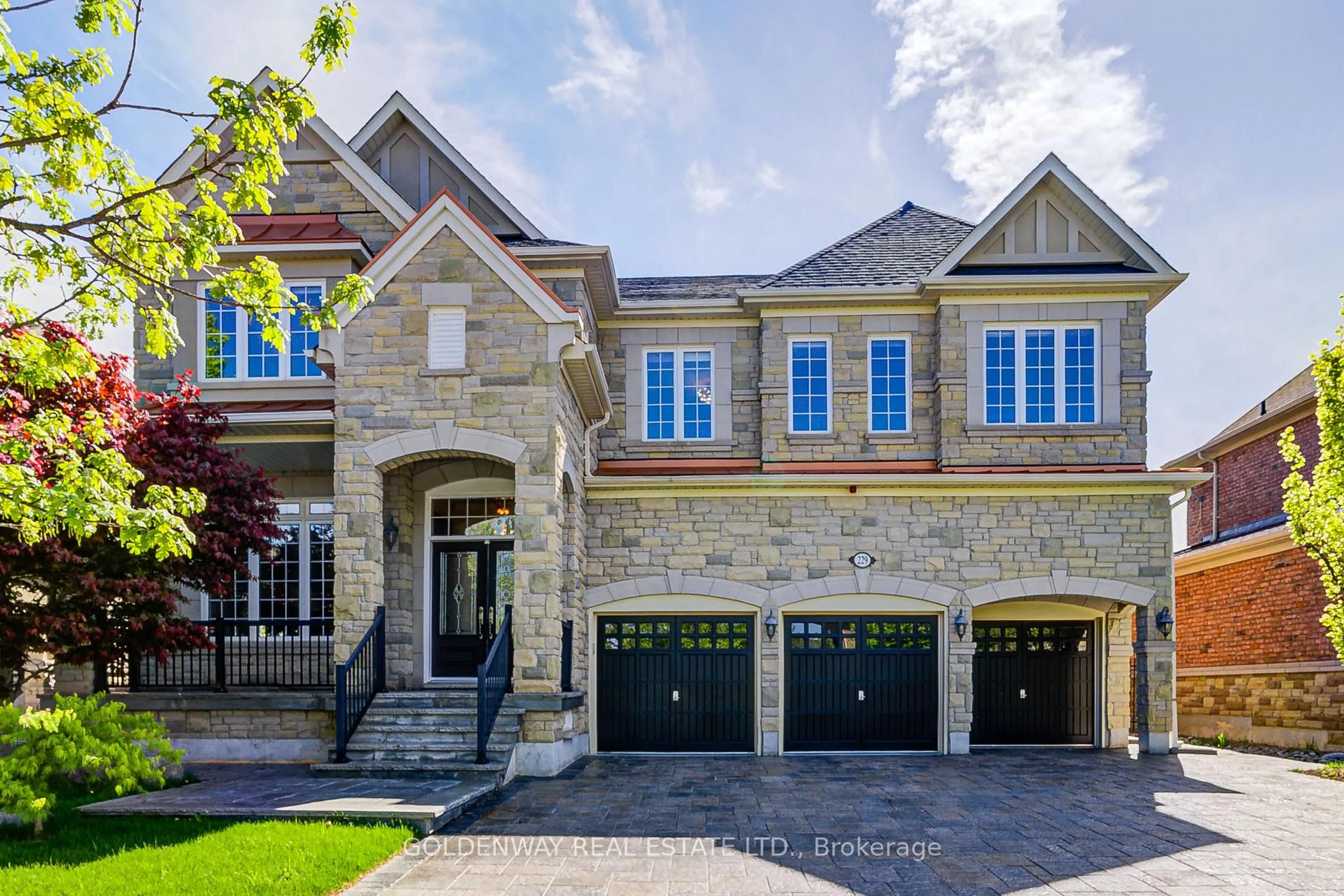 Home with brick exterior material, street for 229 Hunterwood Chse, Vaughan Ontario L6A 4R2