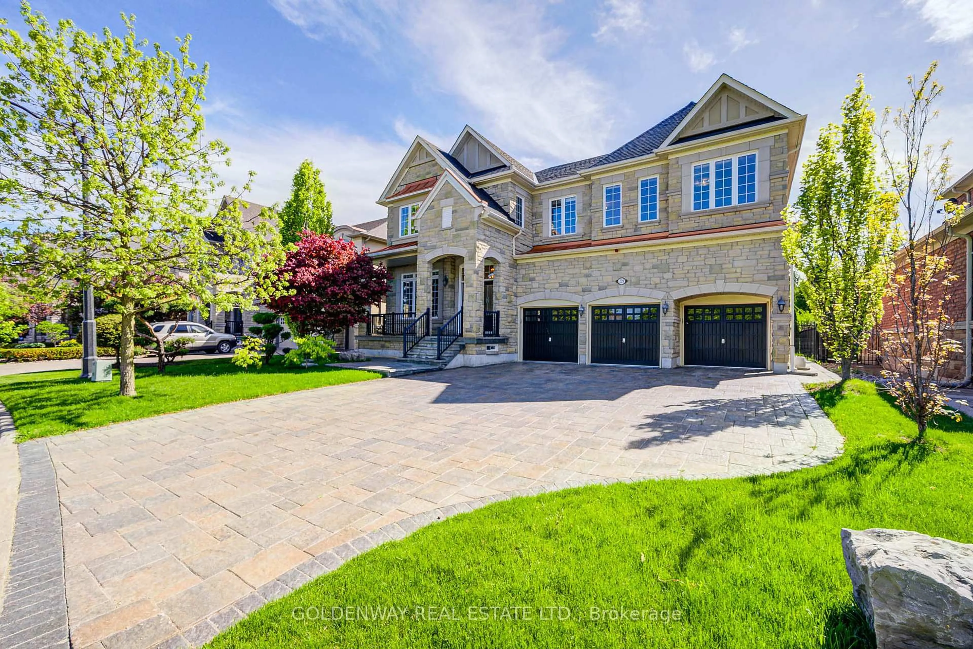 Home with brick exterior material, street for 229 Hunterwood Chse, Vaughan Ontario L6A 4R2