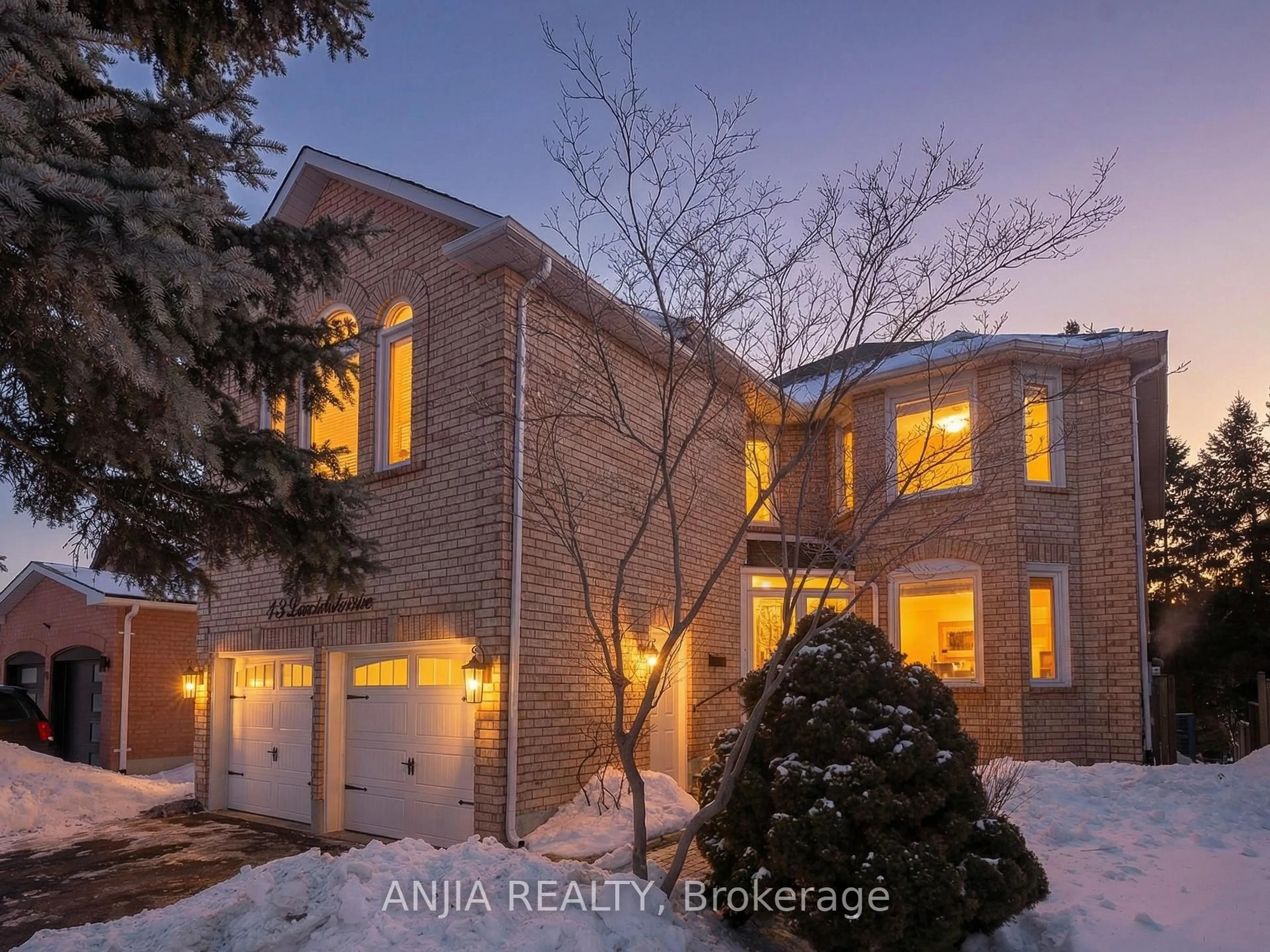 Home with brick exterior material, street for 43 Leno Mills Ave, Richmond Hill Ontario L4S 1C2