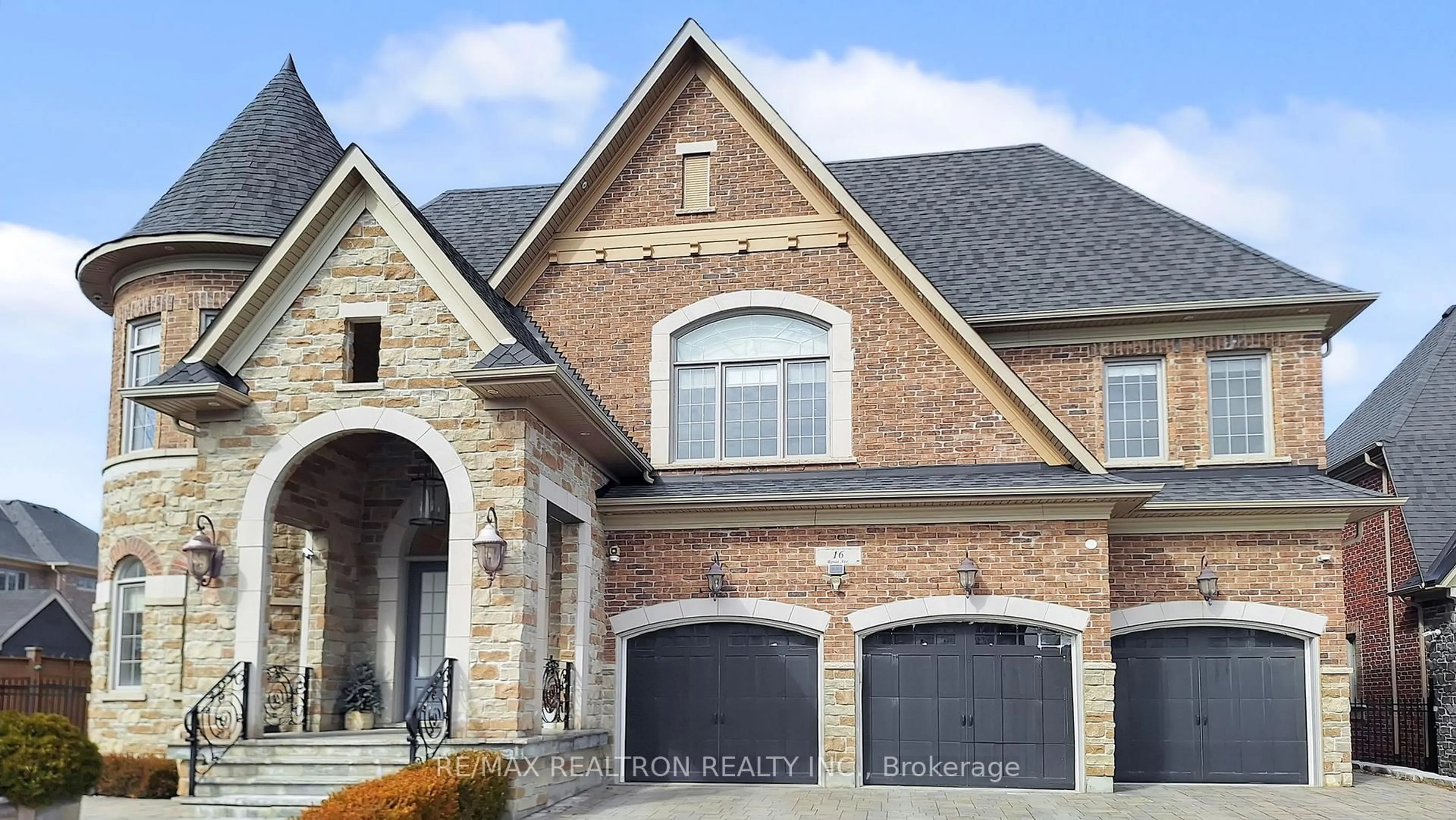 Home with brick exterior material, street for 16 Rinas Ave, Markham Ontario L6C 0N7