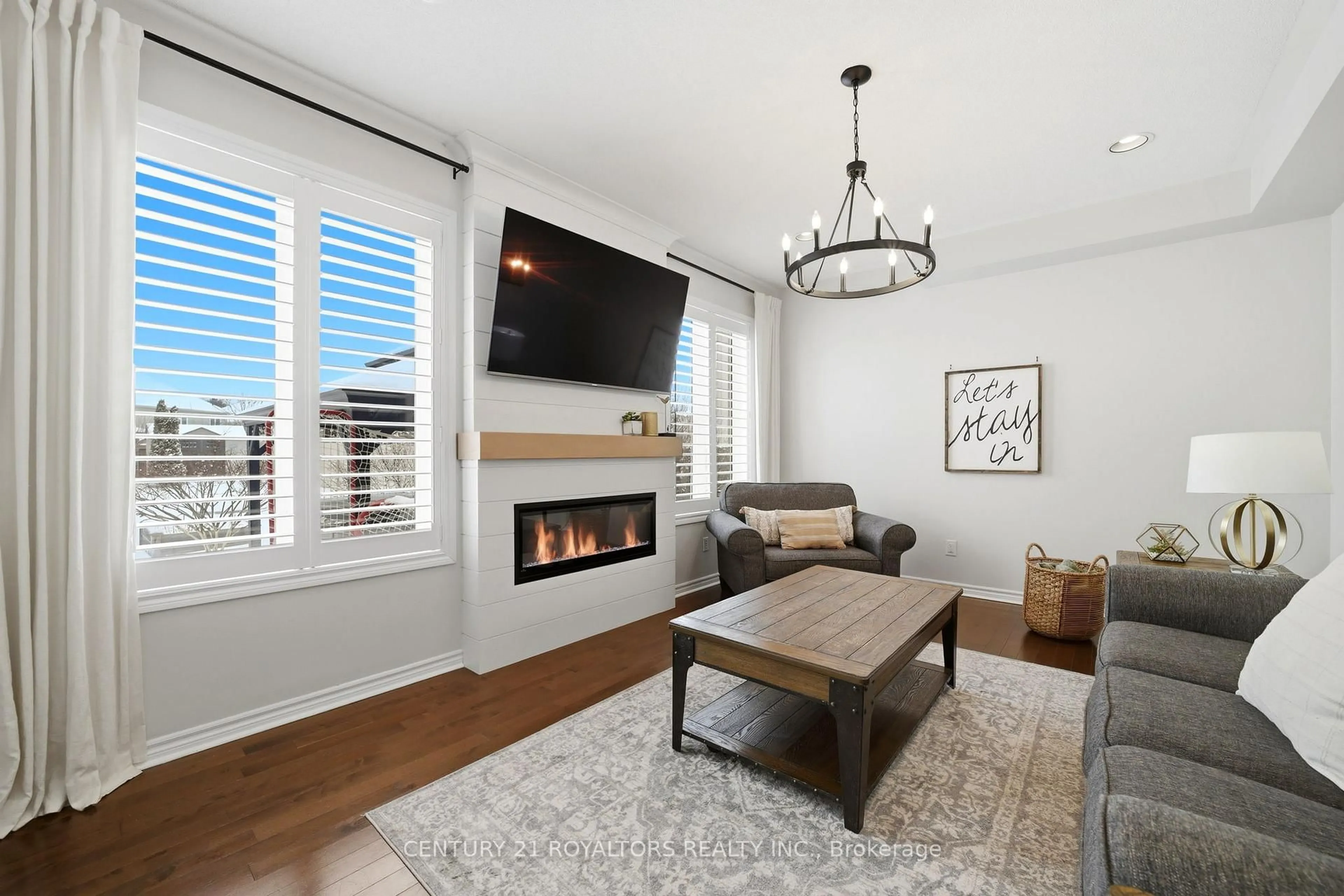 Living room with furniture, unknown for 74 Latimer Ave, Essa Ontario L0M 1B5