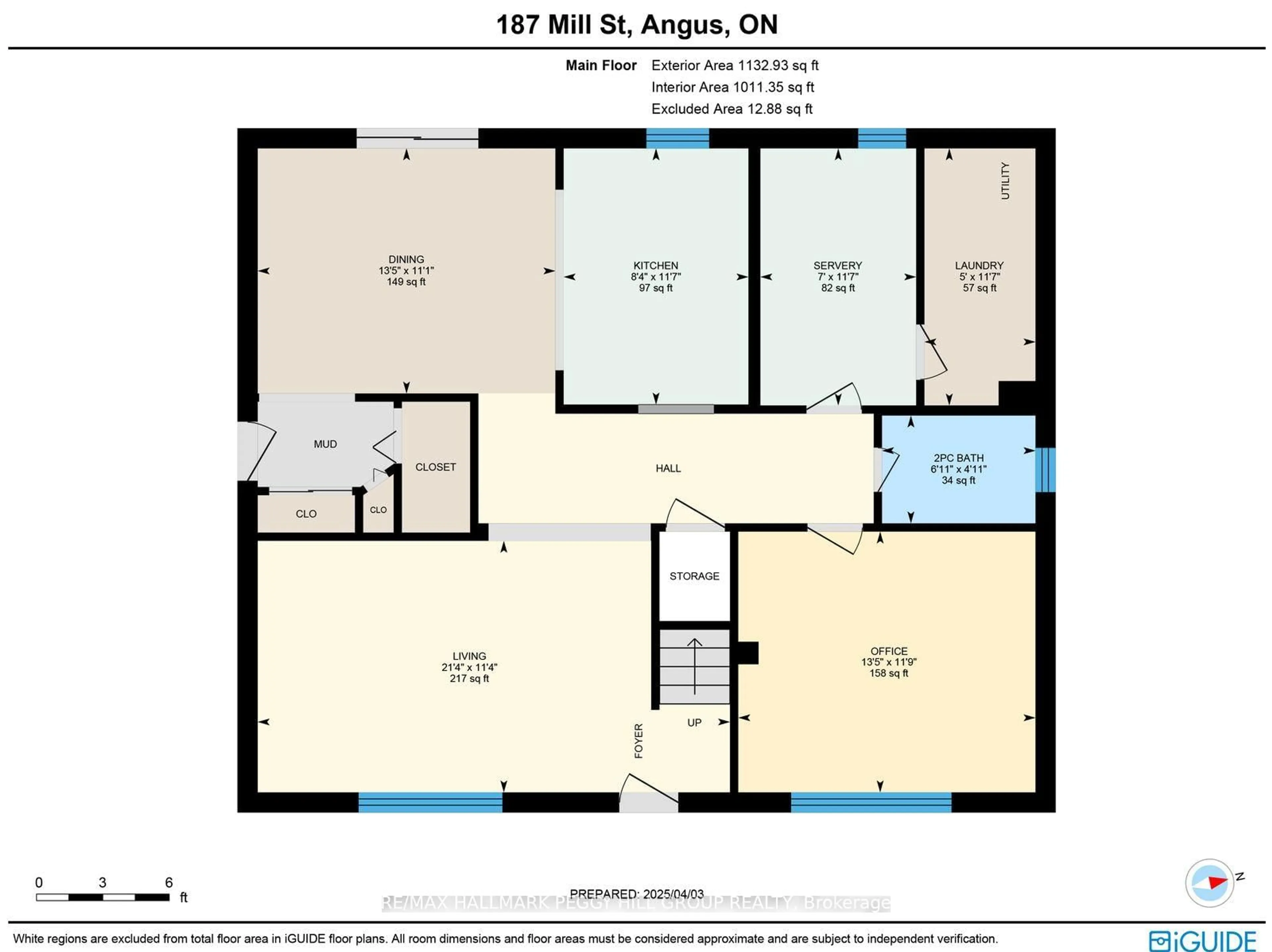Floor plan for 187 Mill St, Essa Ontario L3W 0G3