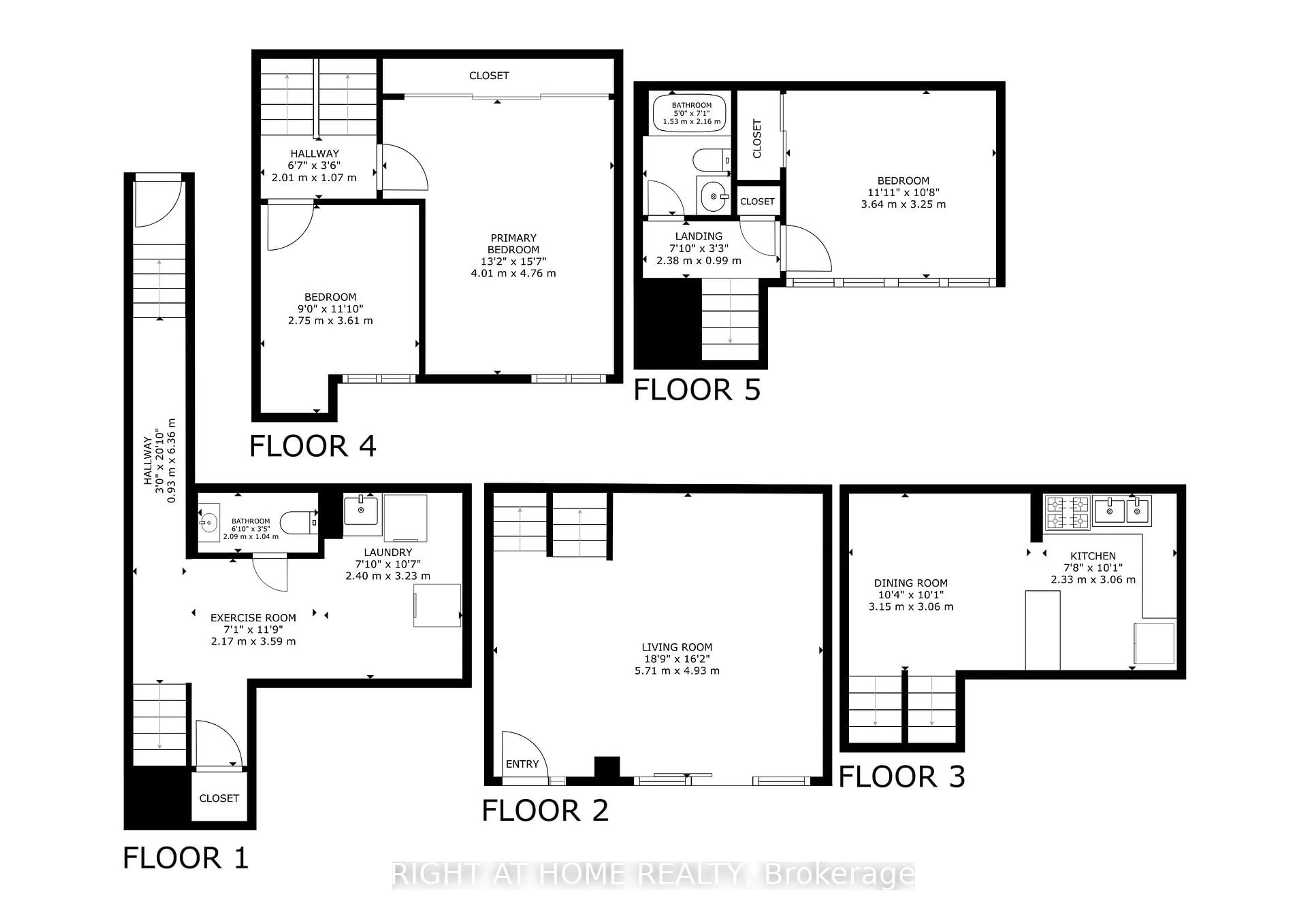 Floor plan for 219 Milestone Cres #117, Aurora Ontario L4G 3M2