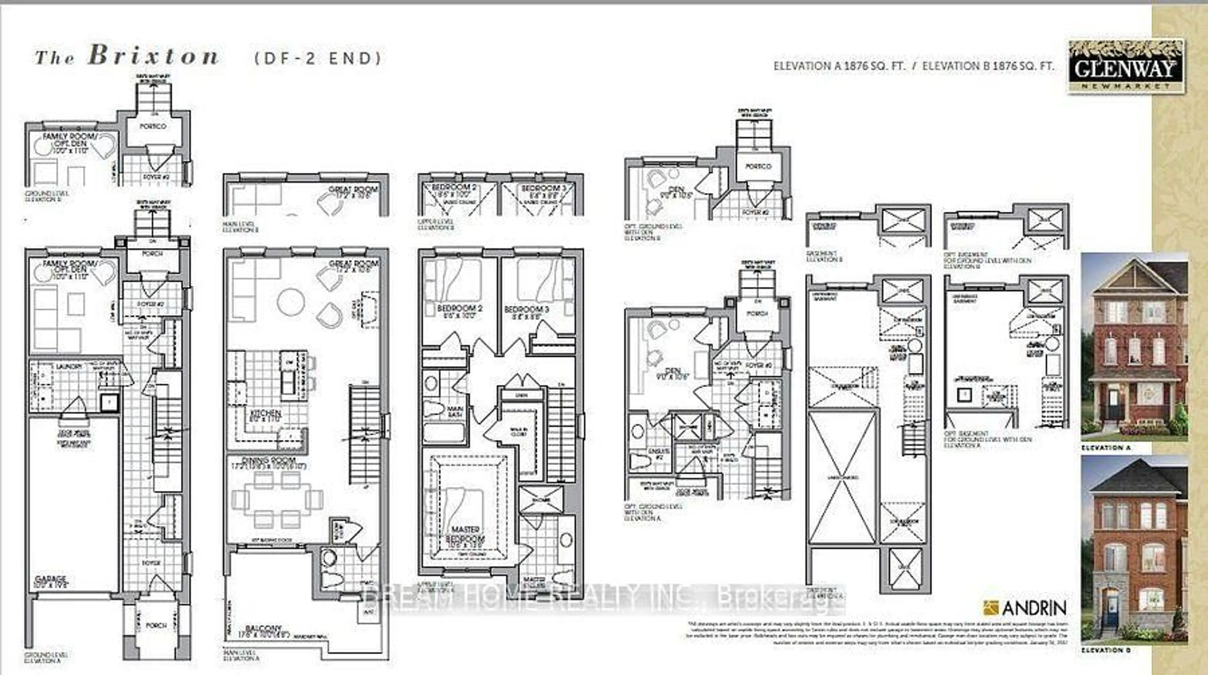 Floor plan for 7 Heswall Lane, Newmarket Ontario L3Y 0E1