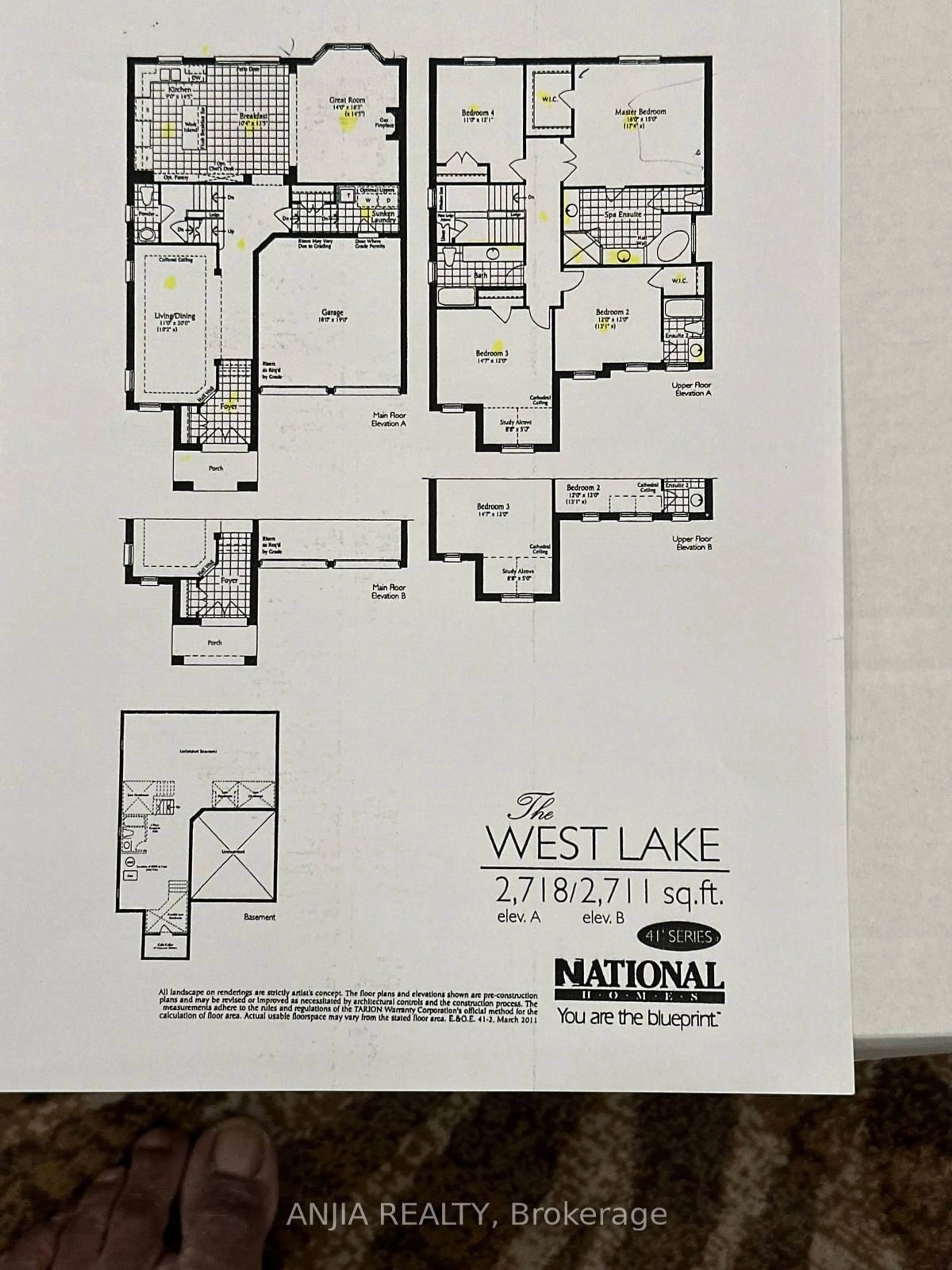 Floor plan for 74 Hammersly Blvd, Markham Ontario L6E 0L1