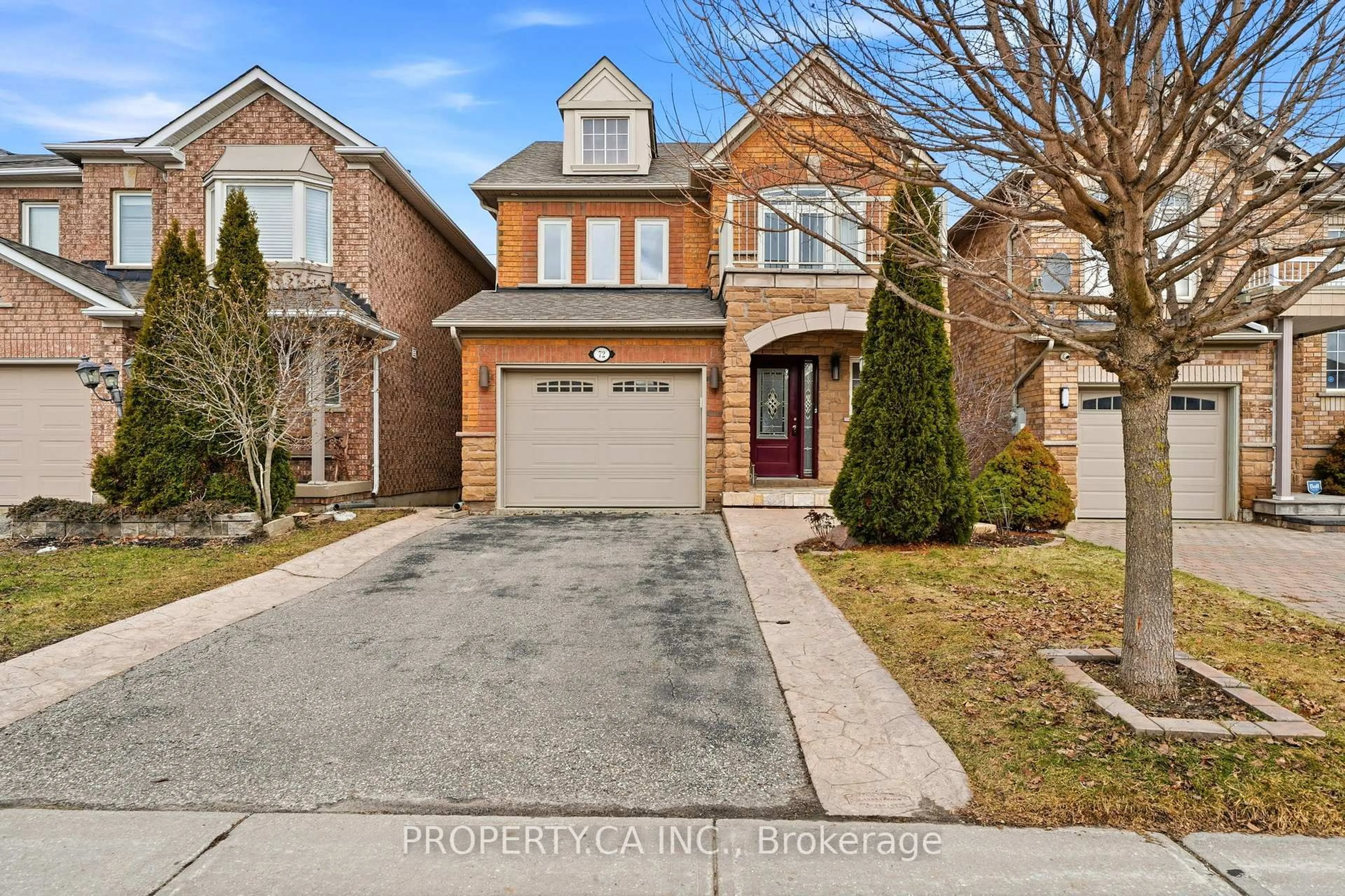 Home with brick exterior material, street for 72 Beaverbrook Cres, Vaughan Ontario L6A 3T3