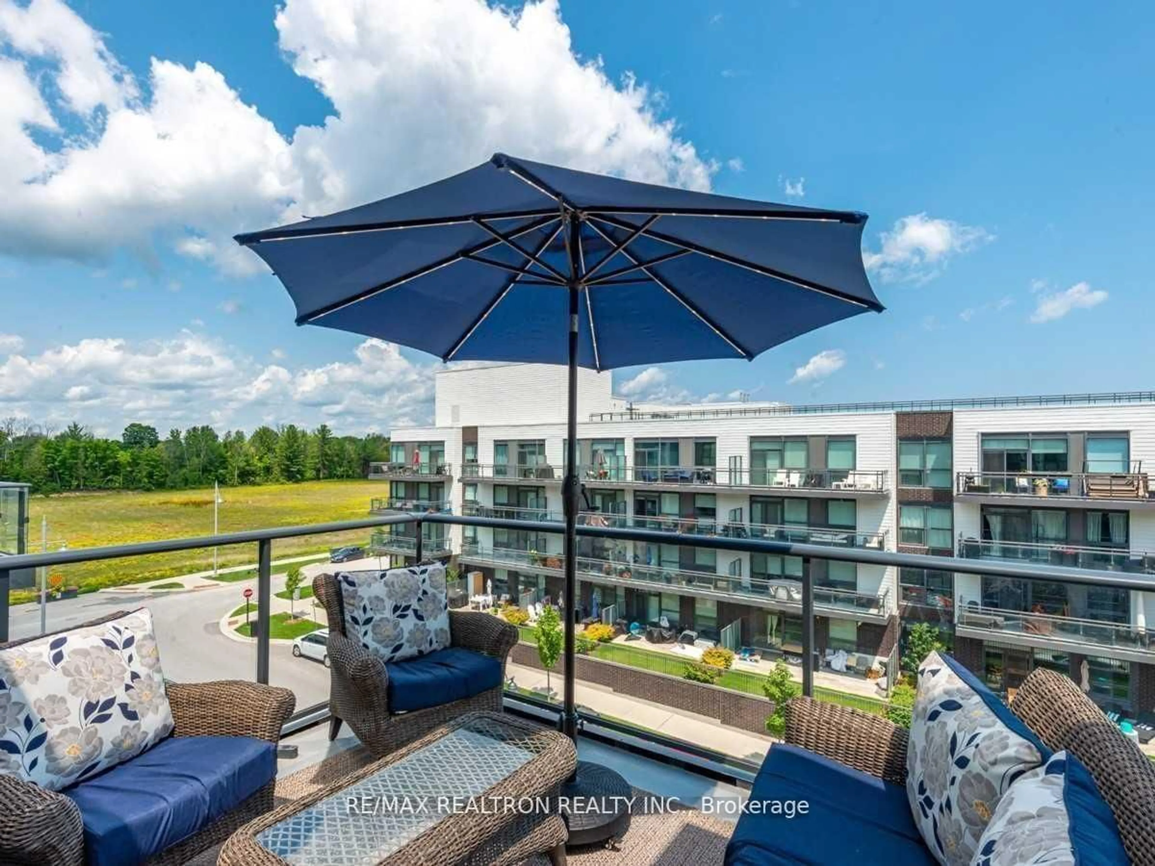 Patio, water/lake/river/ocean view for 375 Sea Ray Ave #413, Innisfil Ontario L9S 0J4