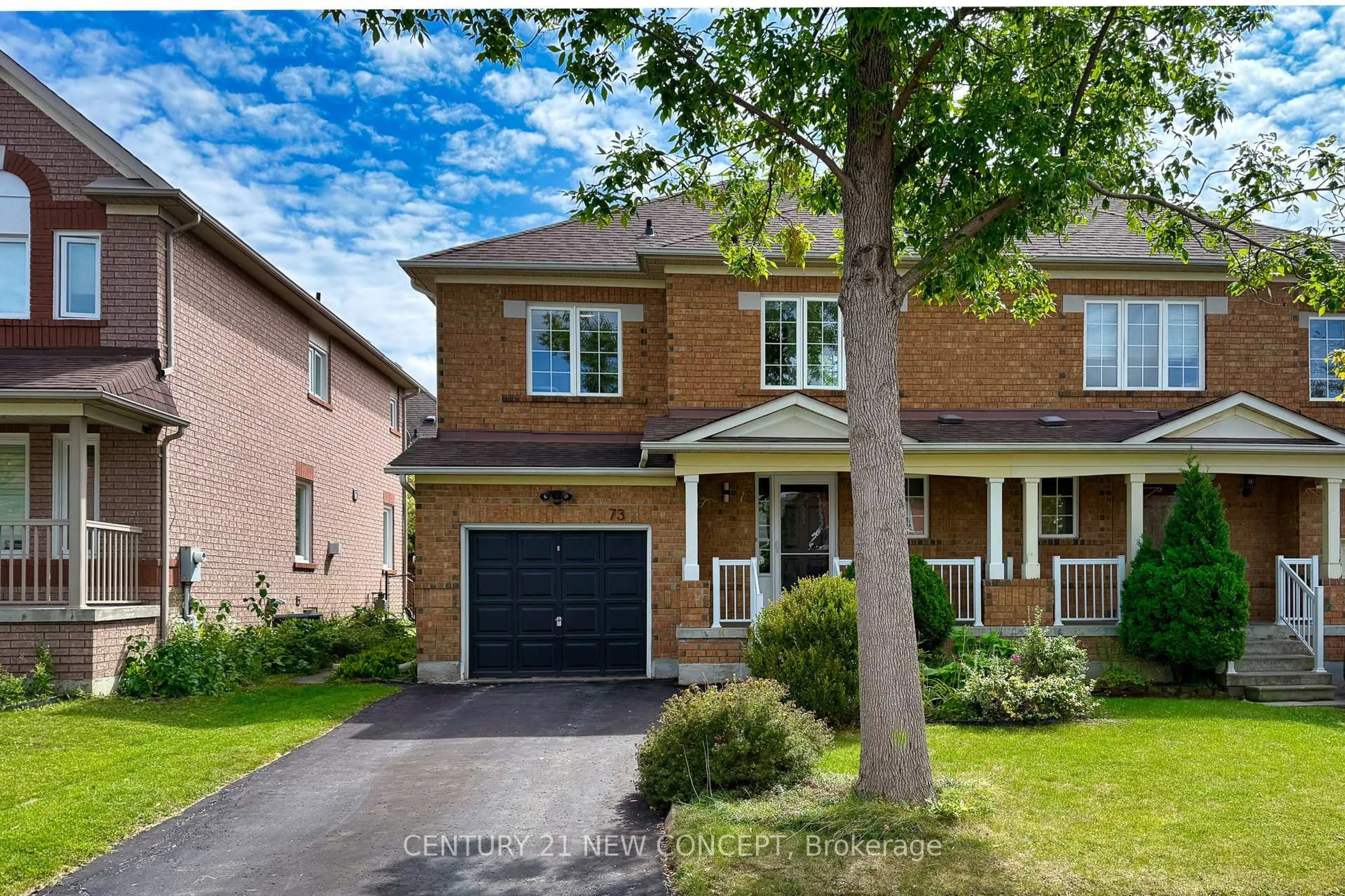 Home with brick exterior material, street for 73 Steckley St, Aurora Ontario L4G 7K6