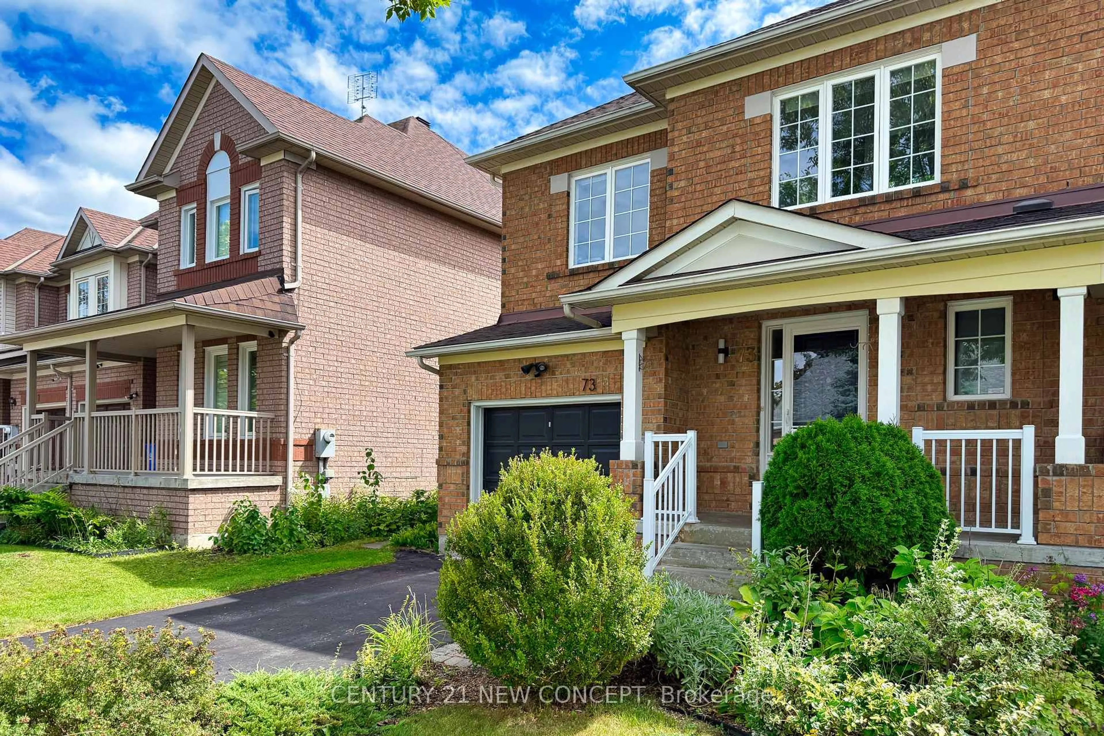 Home with brick exterior material, street for 73 Steckley St, Aurora Ontario L4G 7K6