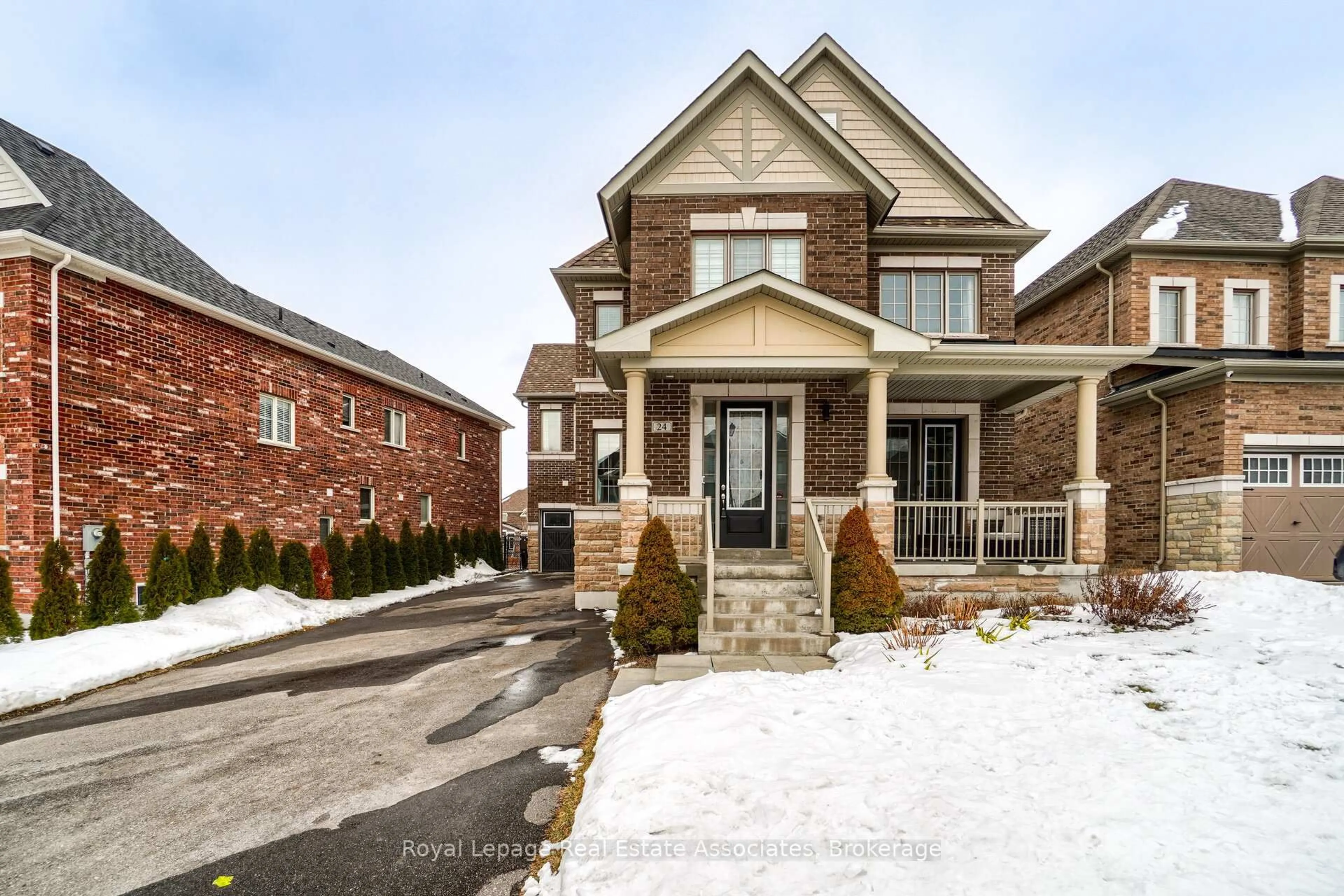 Home with brick exterior material, street for 24 Burke St, New Tecumseth Ontario L9R 0N6