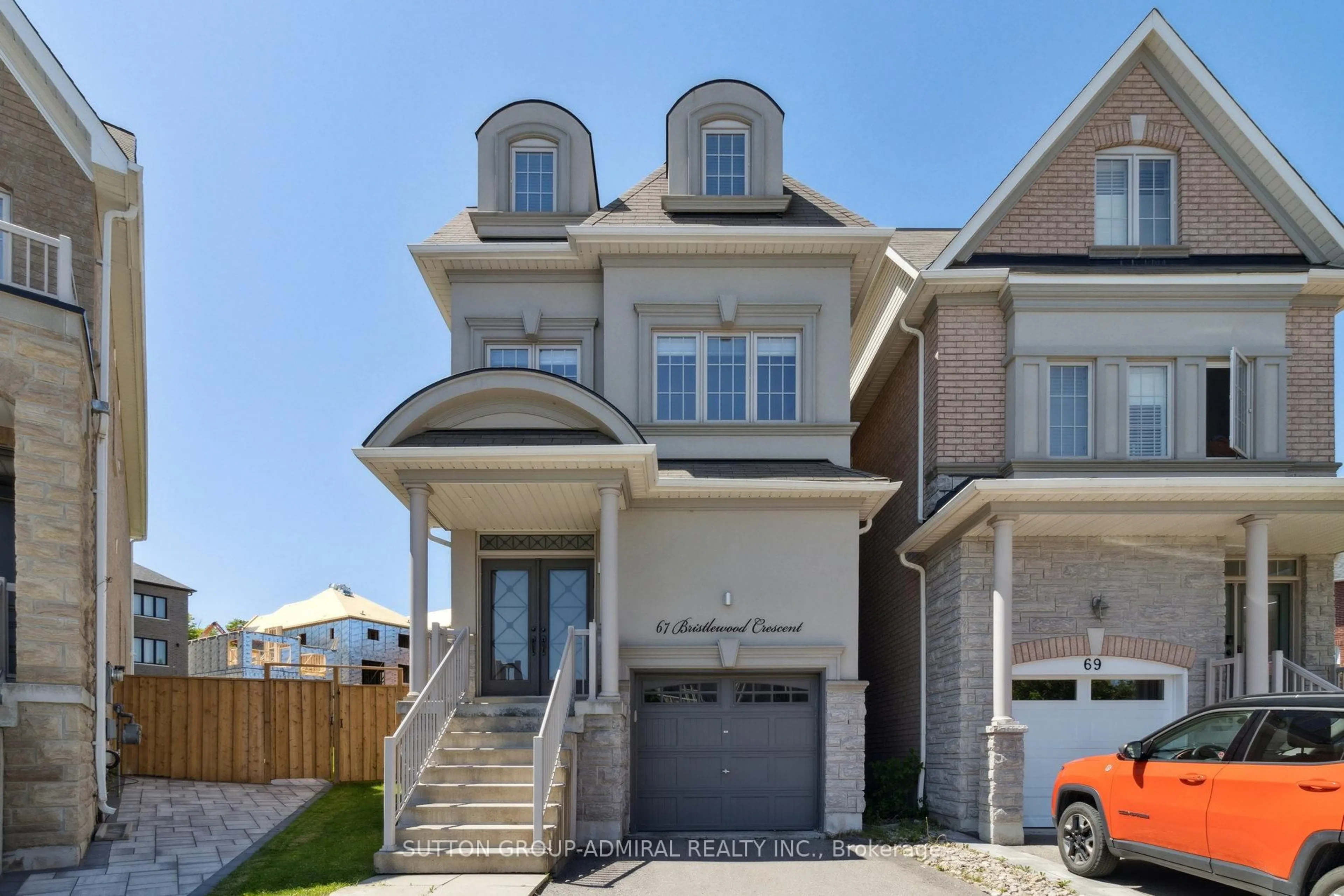 Home with brick exterior material, street for 67 Bristlewood Cres, Vaughan Ontario L4J 9K9